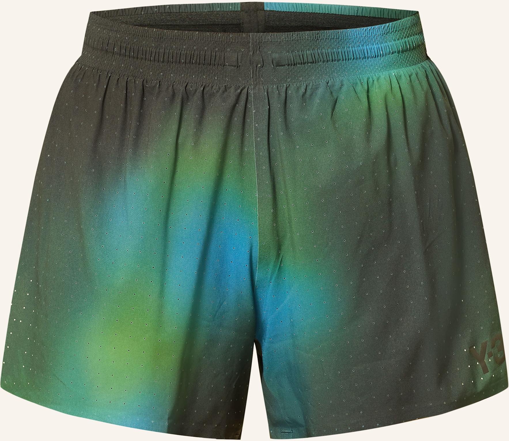 Y-3 2-In-1-Laufshorts gruen