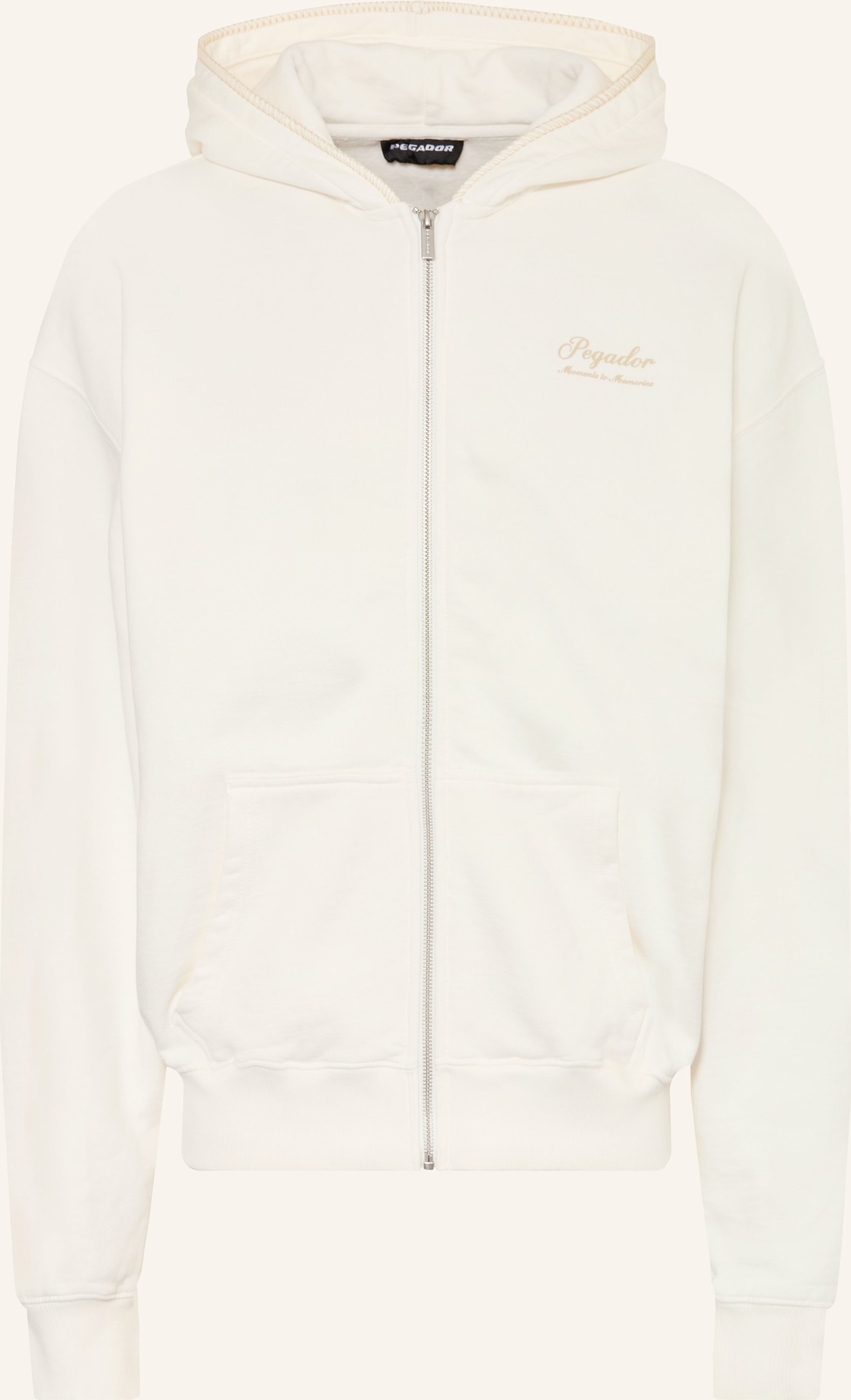 Pegador Oversized-Sweatjacke Morcote weiss
