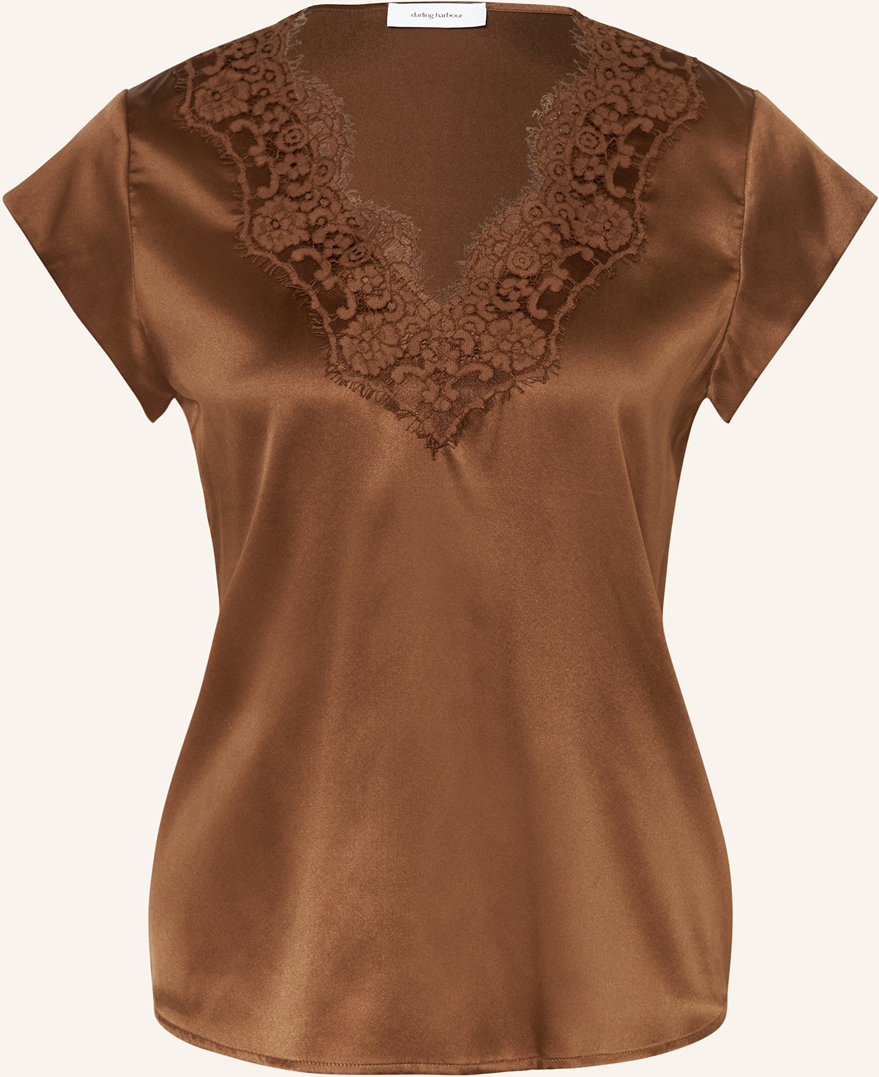 Darling Harbour Blusenshirt Aus Seide braun