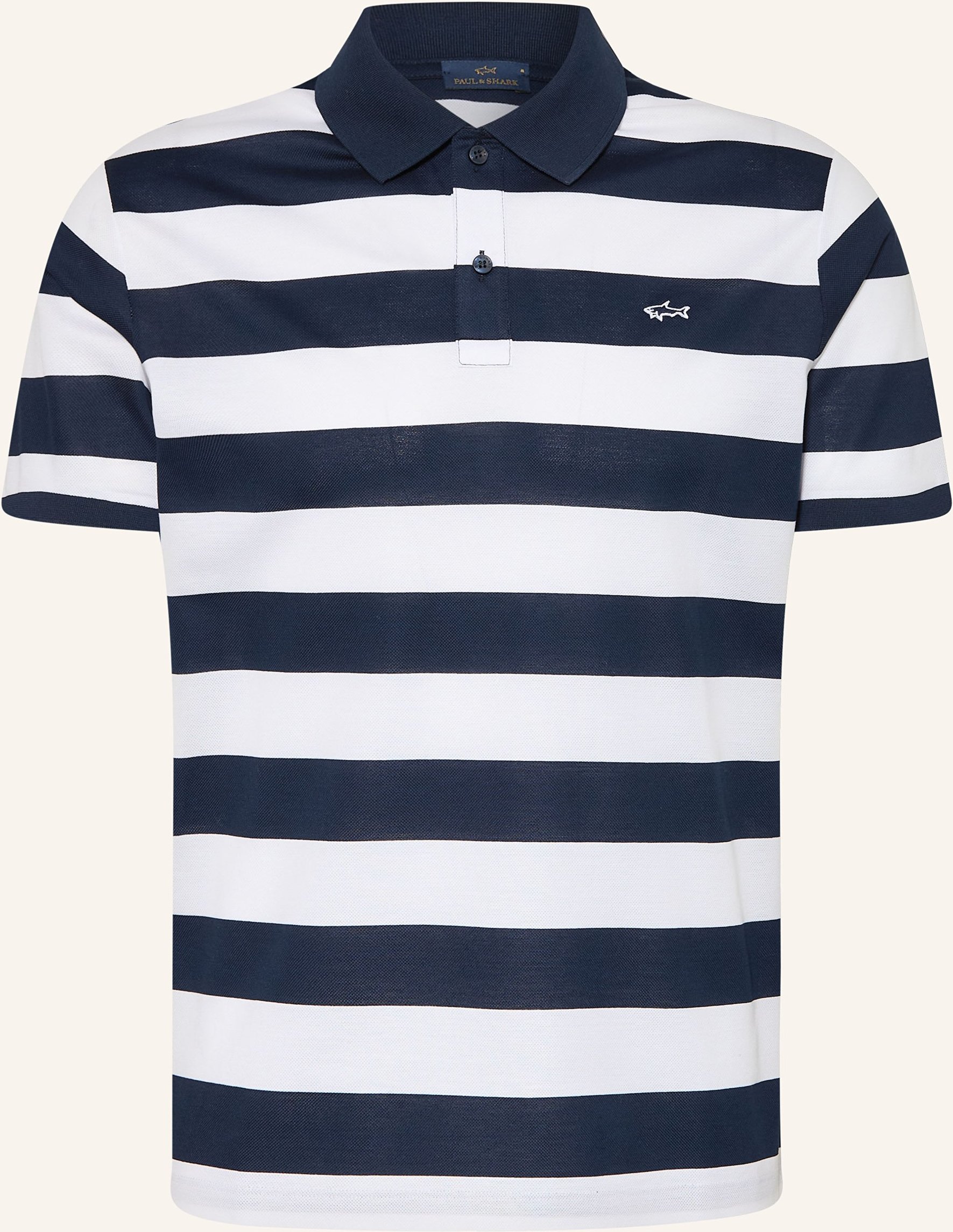 Paul & Shark Piqué-Poloshirt Regular Fit blau
