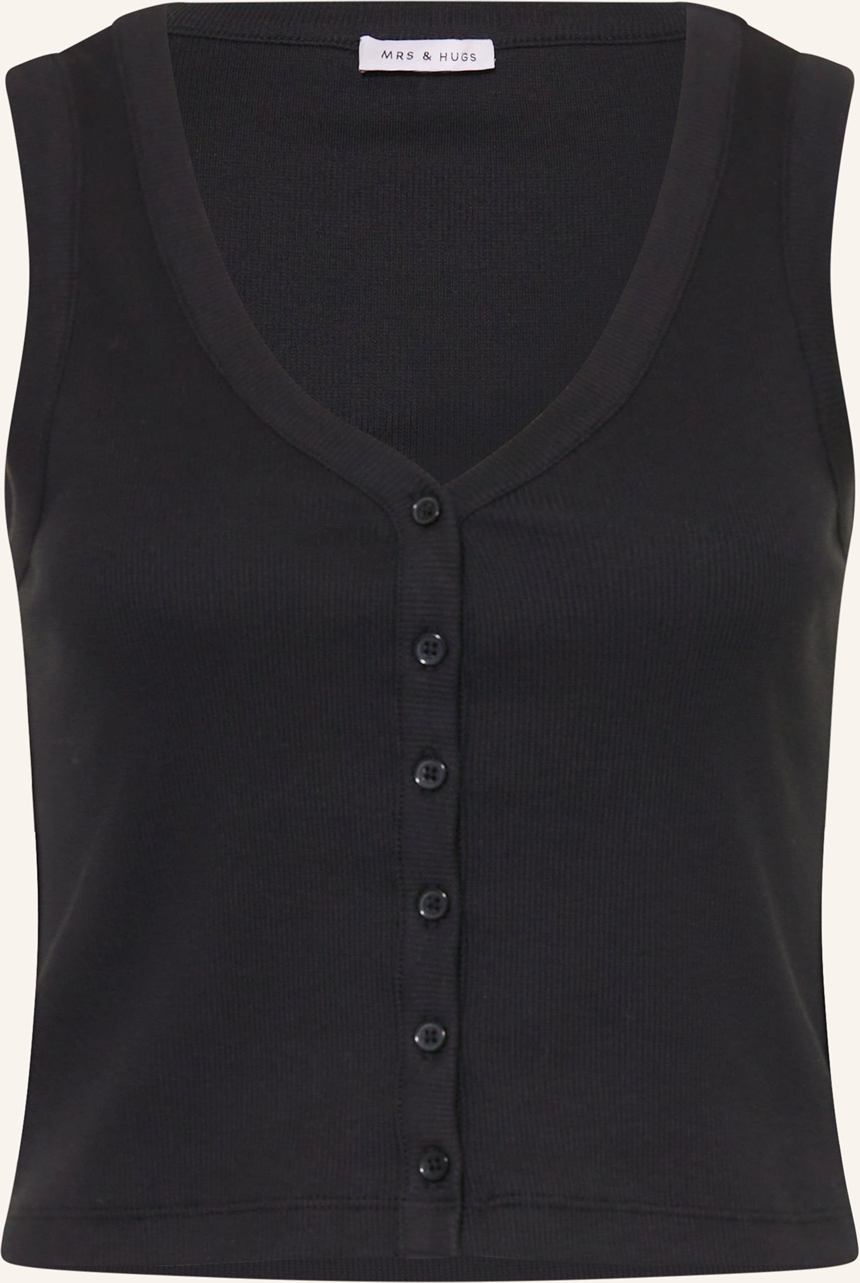 Mrs & Hugs Jerseytop schwarz