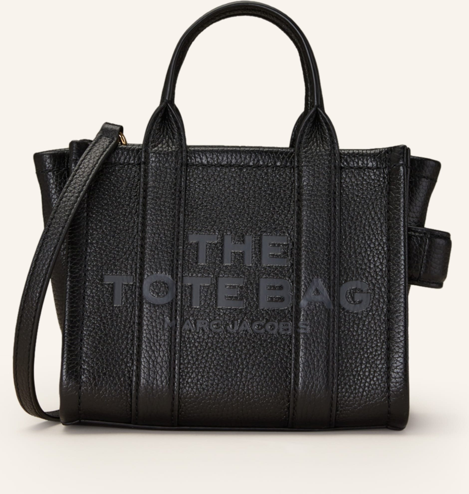 Marc Jacobs Shopper The Crossbody Tote Bag Leather schwarz