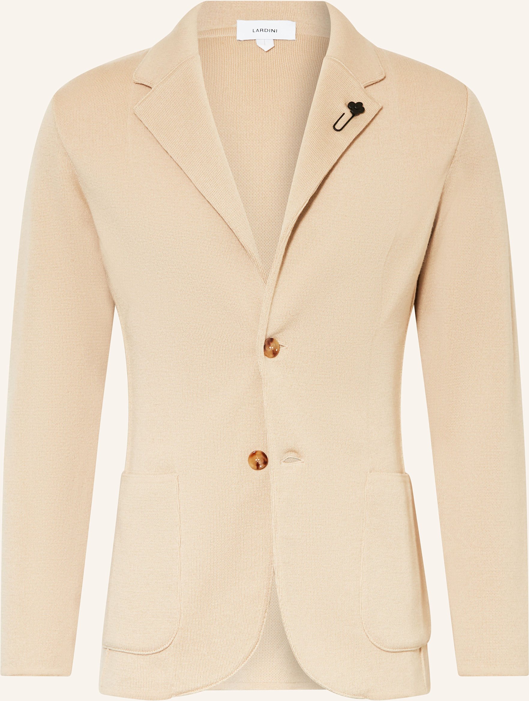 Lardini Stricksakko Extra Slim Fit beige