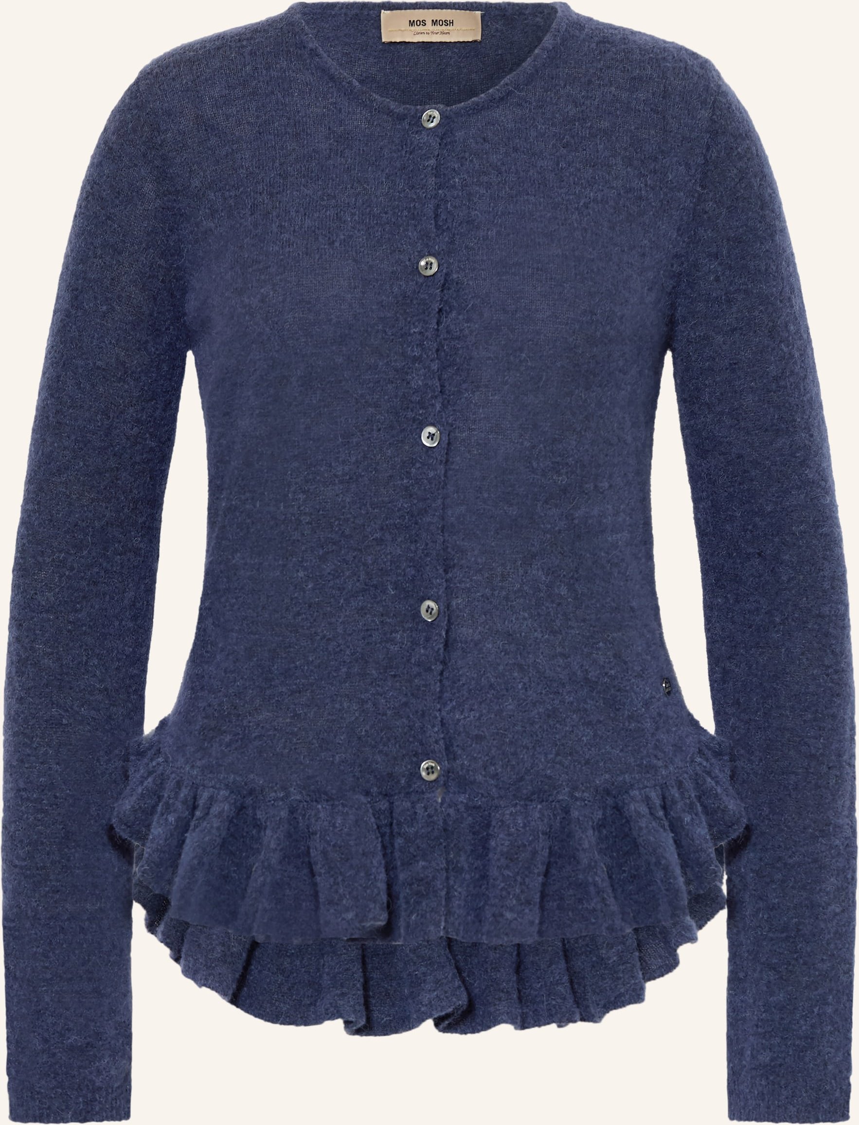Mos Mosh Strickjacke Mmmape Alice Mit Rüschen lila