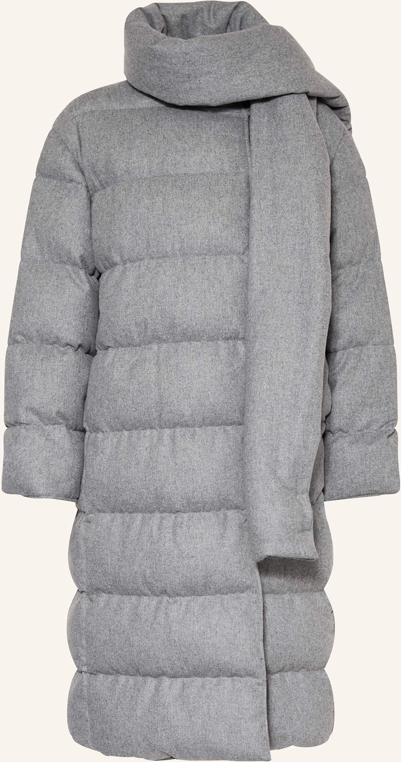 Boss Steppmantel Pashiza Mit Abnehmbarem Schal grau