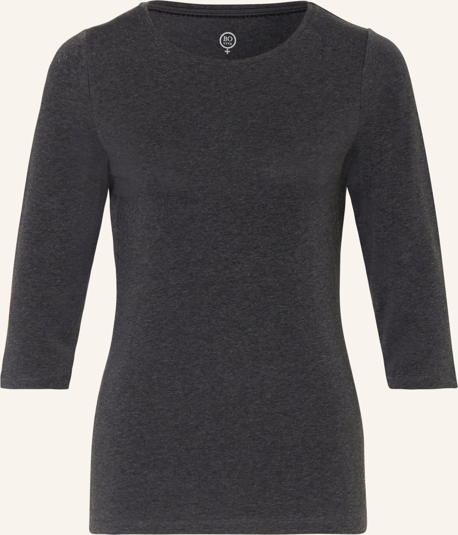 Boviva Shirt Mit 3/4-Arm grau