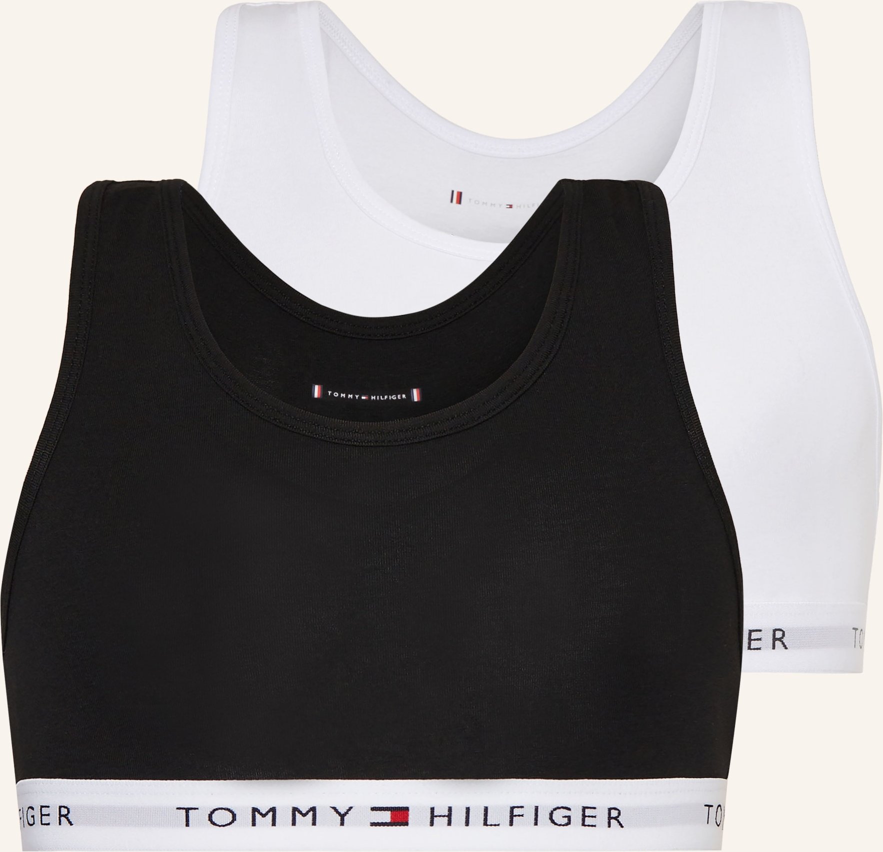 Tommy Hilfiger 2er-Pack Bustier schwarz