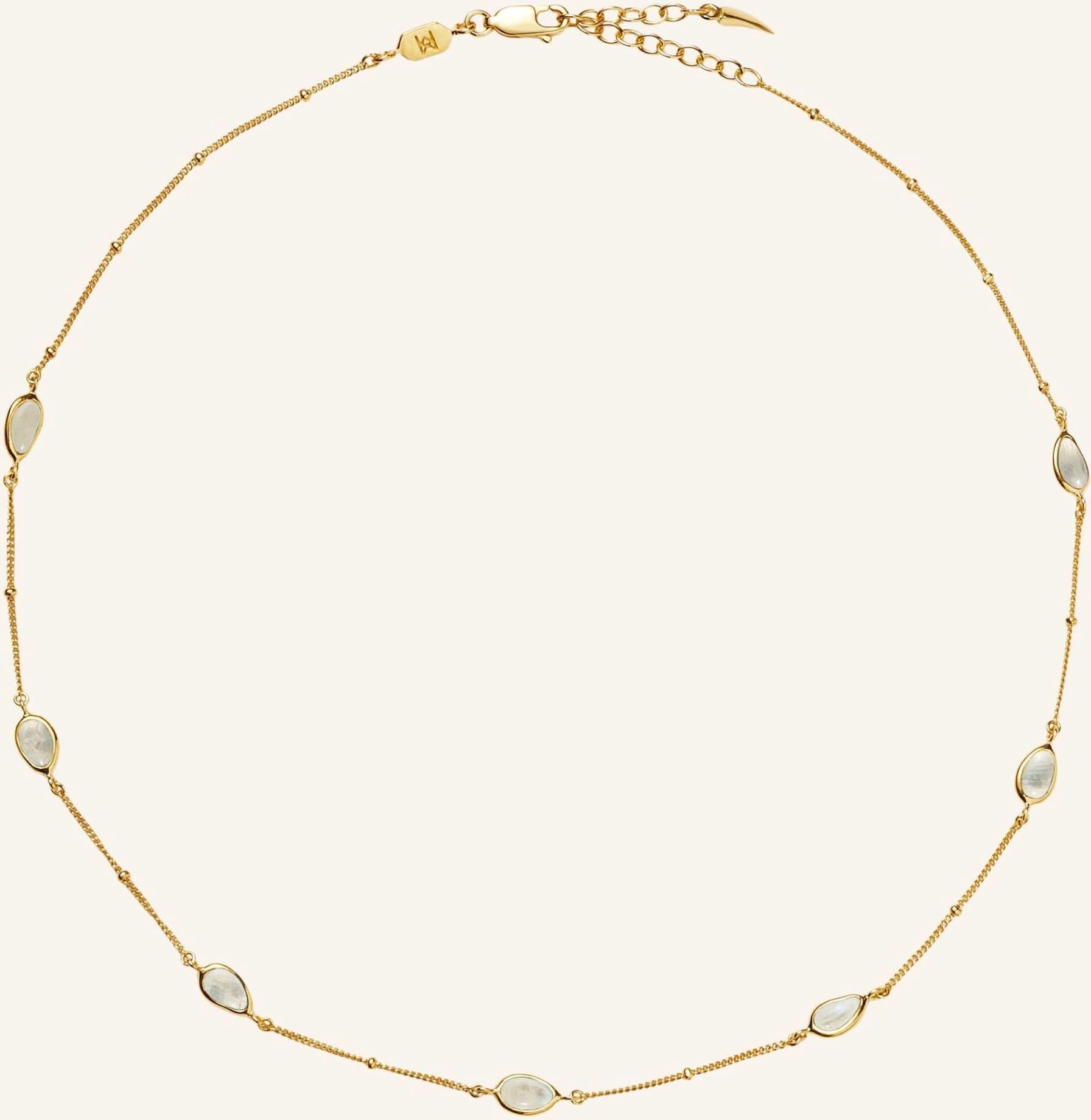 Missoma Ketten Magma Gemstone Charm Choker By Glambou gold