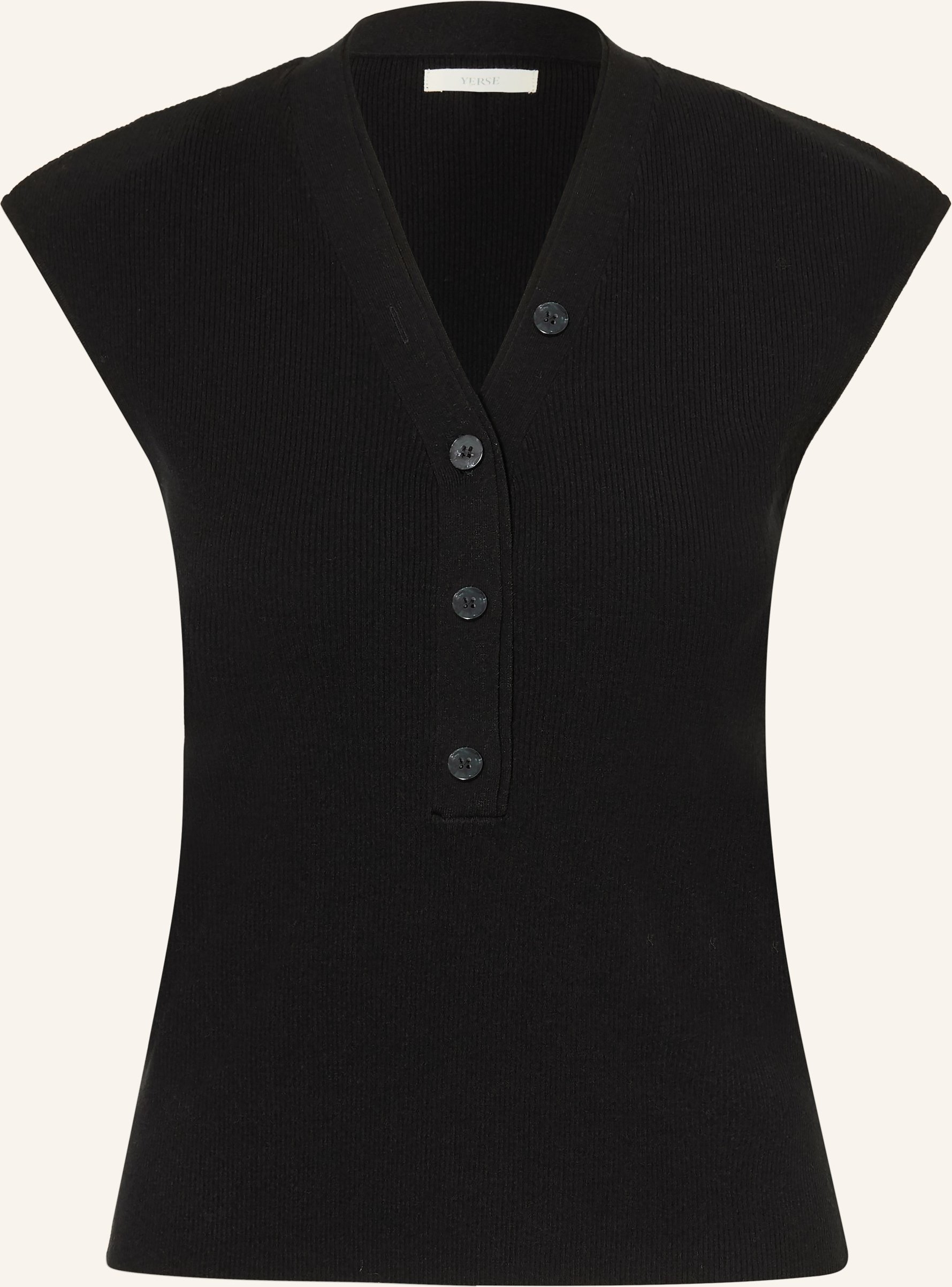 Yerse Stricktop Lavander schwarz