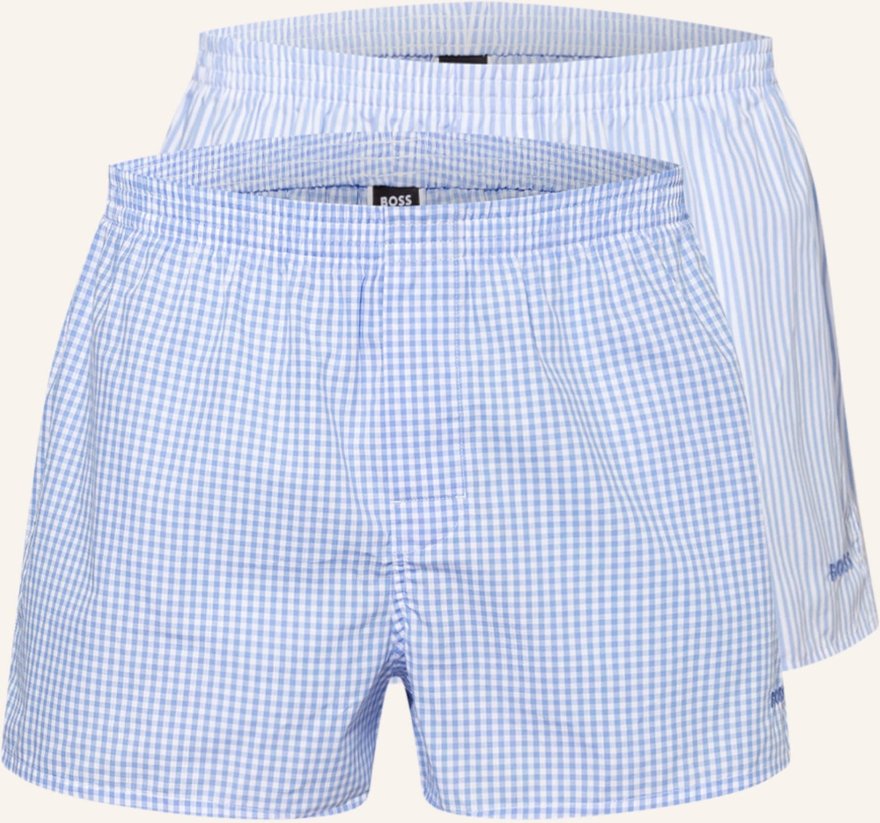 Thumbnail - Boss 2er-Pack Web-Boxershorts blau