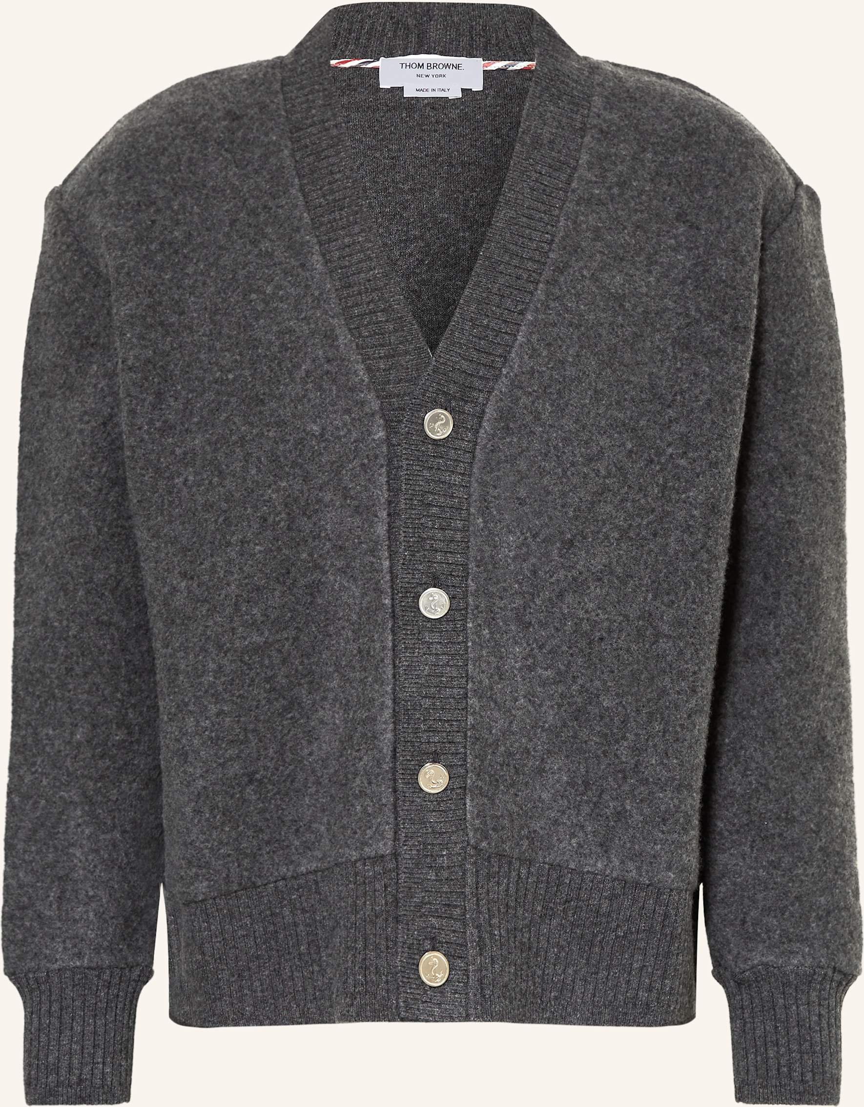 Thumbnail - Thom Browne. Strickjacke grau