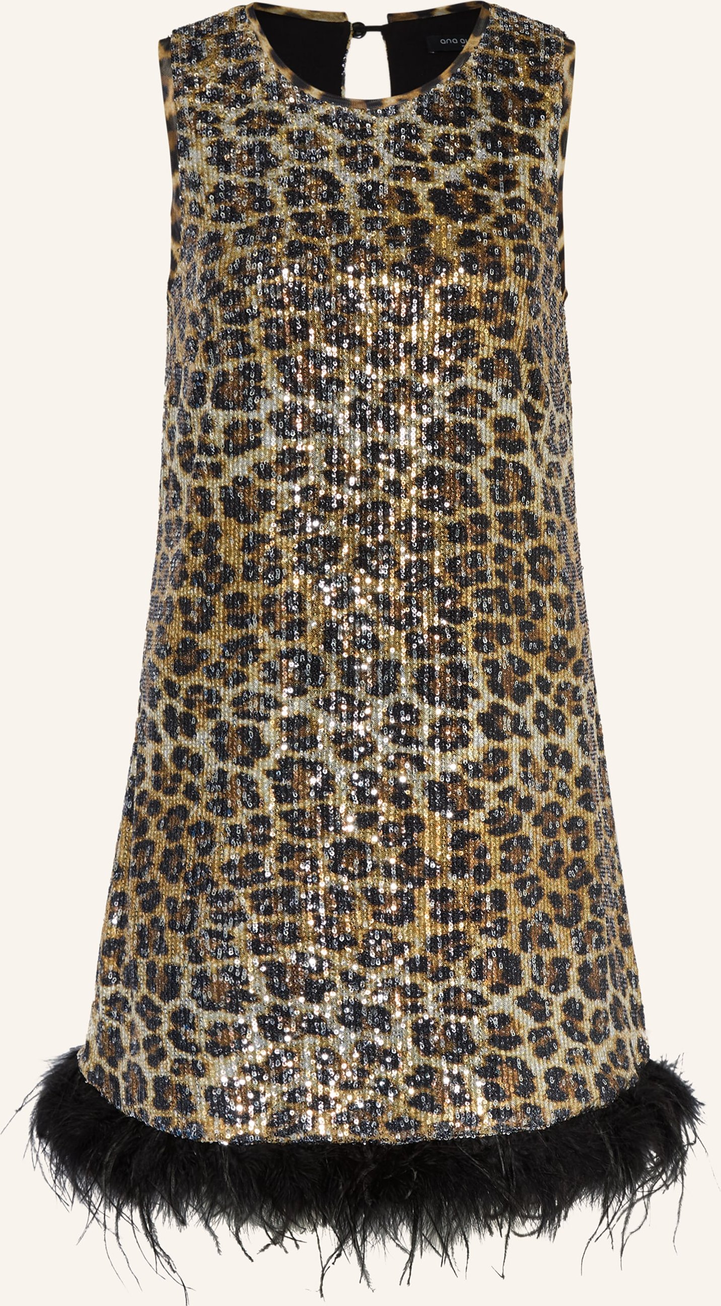 Ana Alcazar Cocktailkleid Aus Mesh Mit Pailletten schwarz