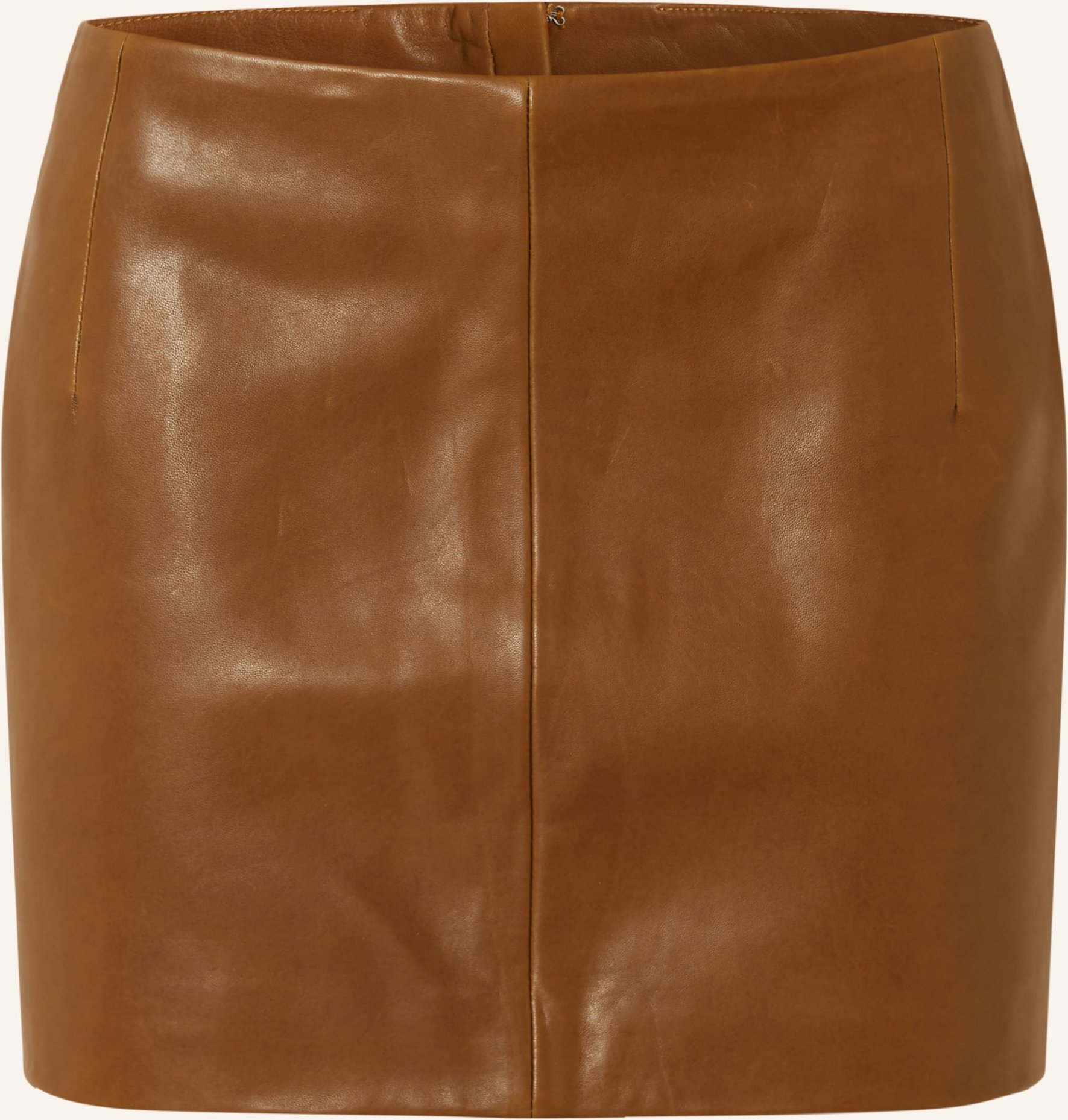 Nour Hammour Lederrock braun