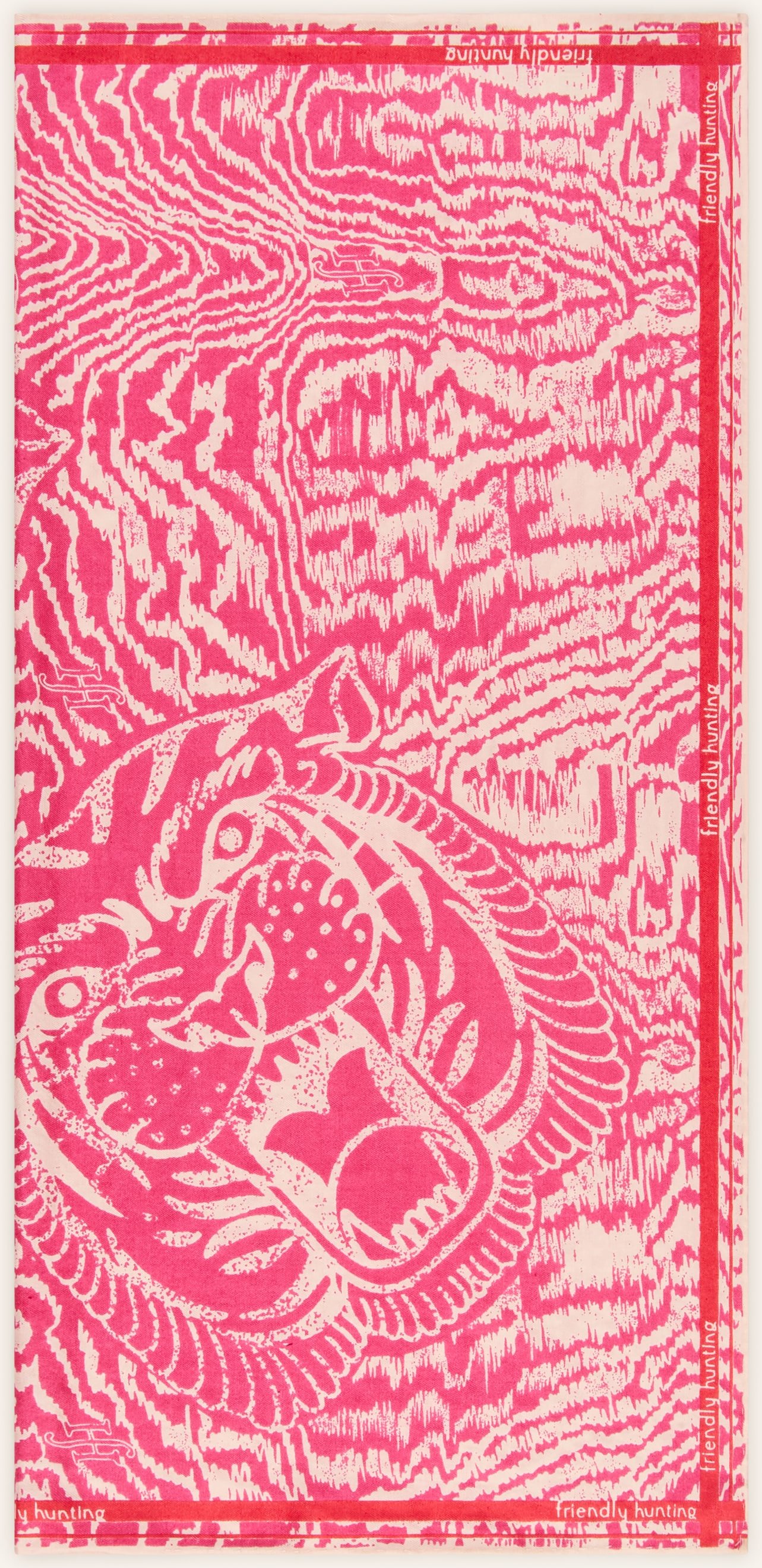 Friendly Hunting Seidentuch pink