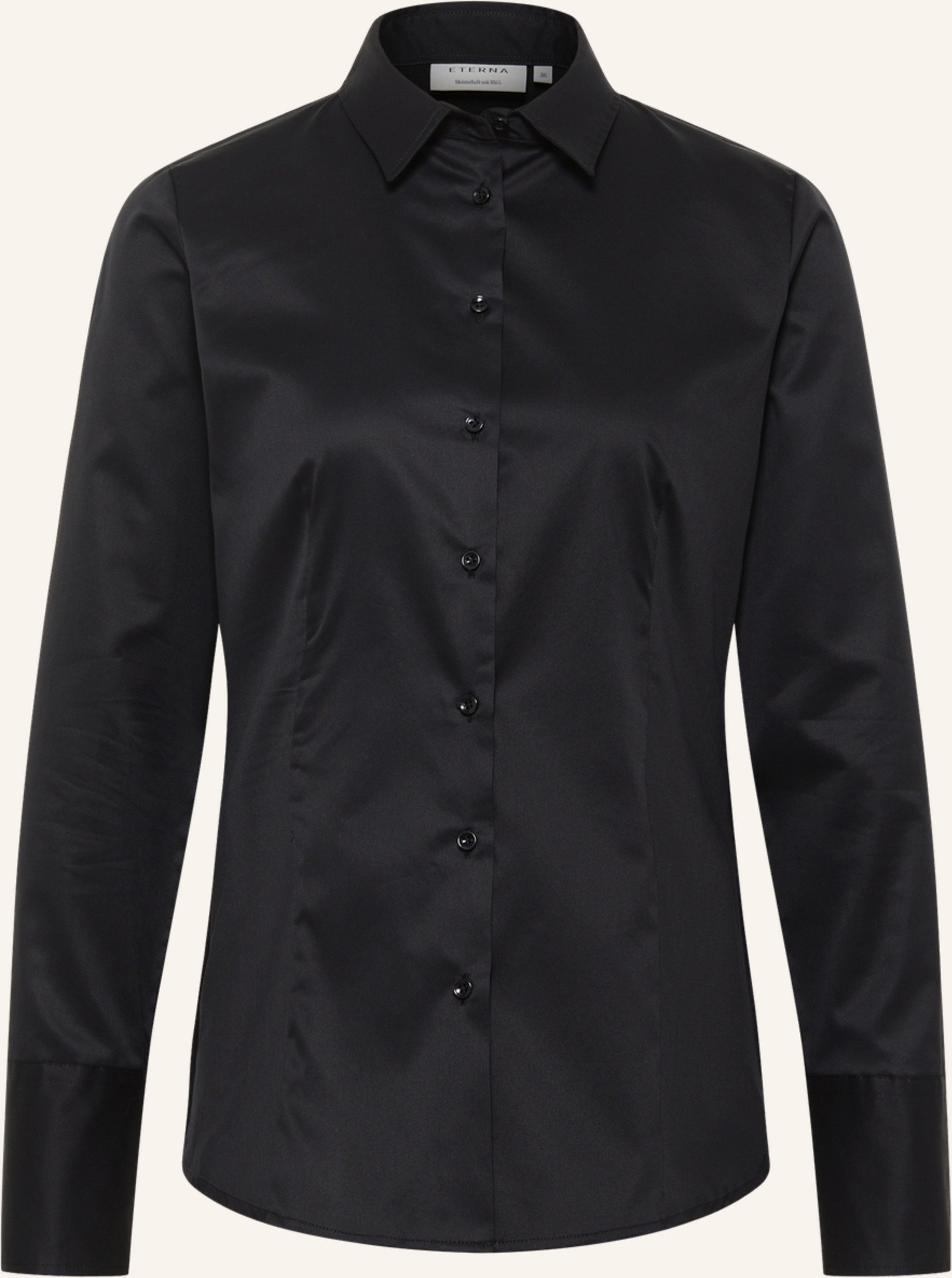 Eterna Bluse Regular Fit schwarz