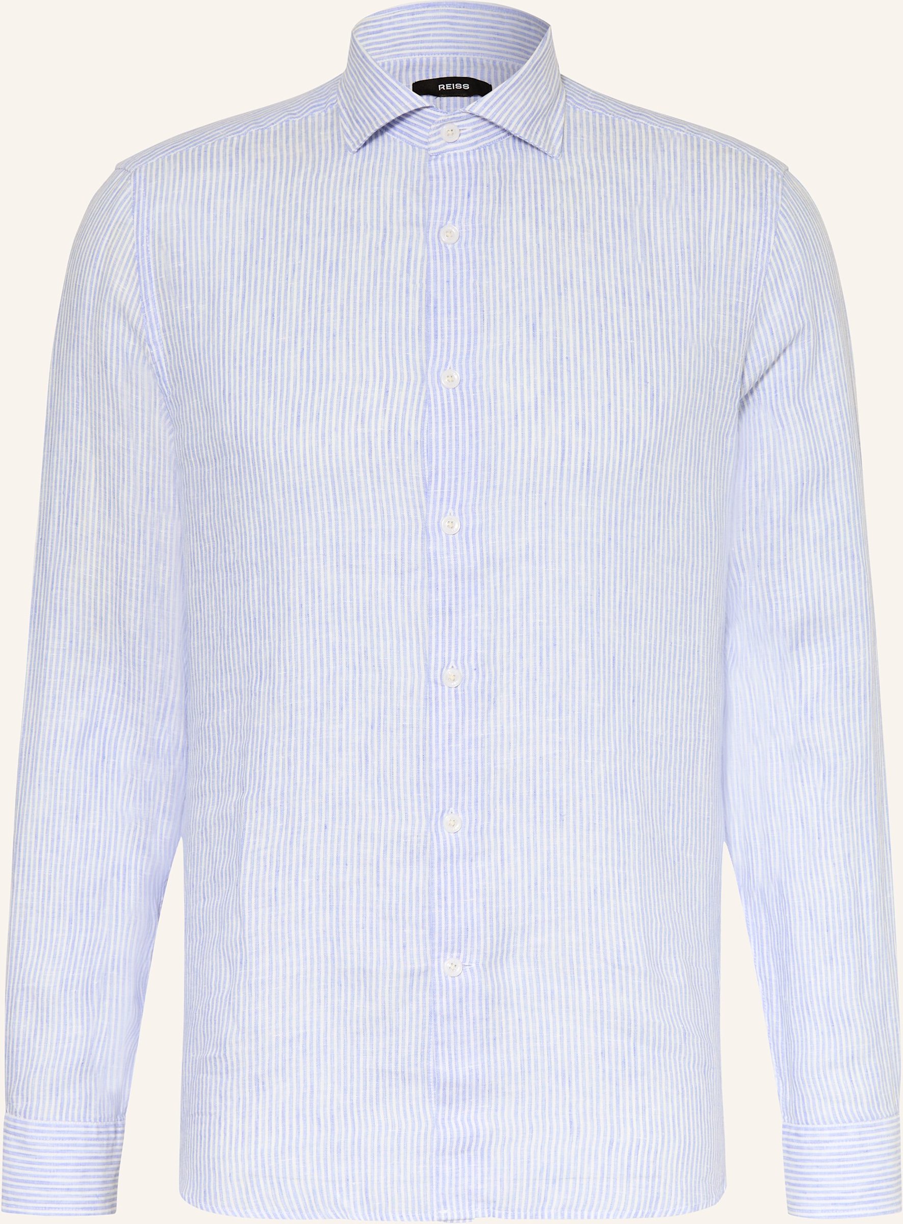 Thumbnail - Reiss Leinenhemd Ruban Regular Fit blau