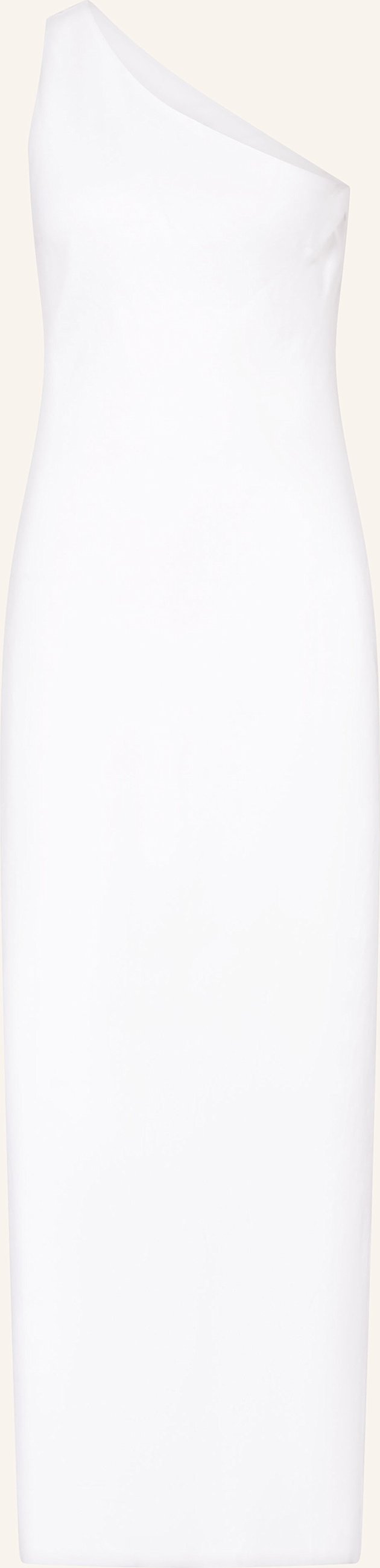 Mrs & Hugs One-Shoulder-Kleid Aus Leinen weiss