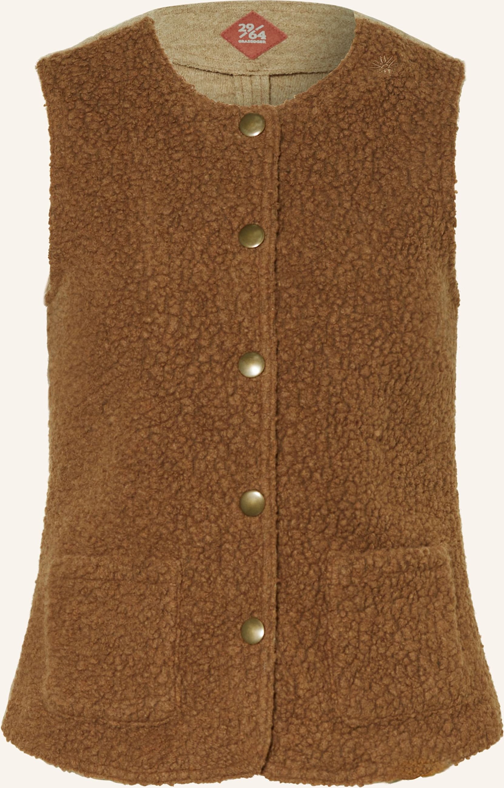 Grasegger Teddyfell-Weste beige