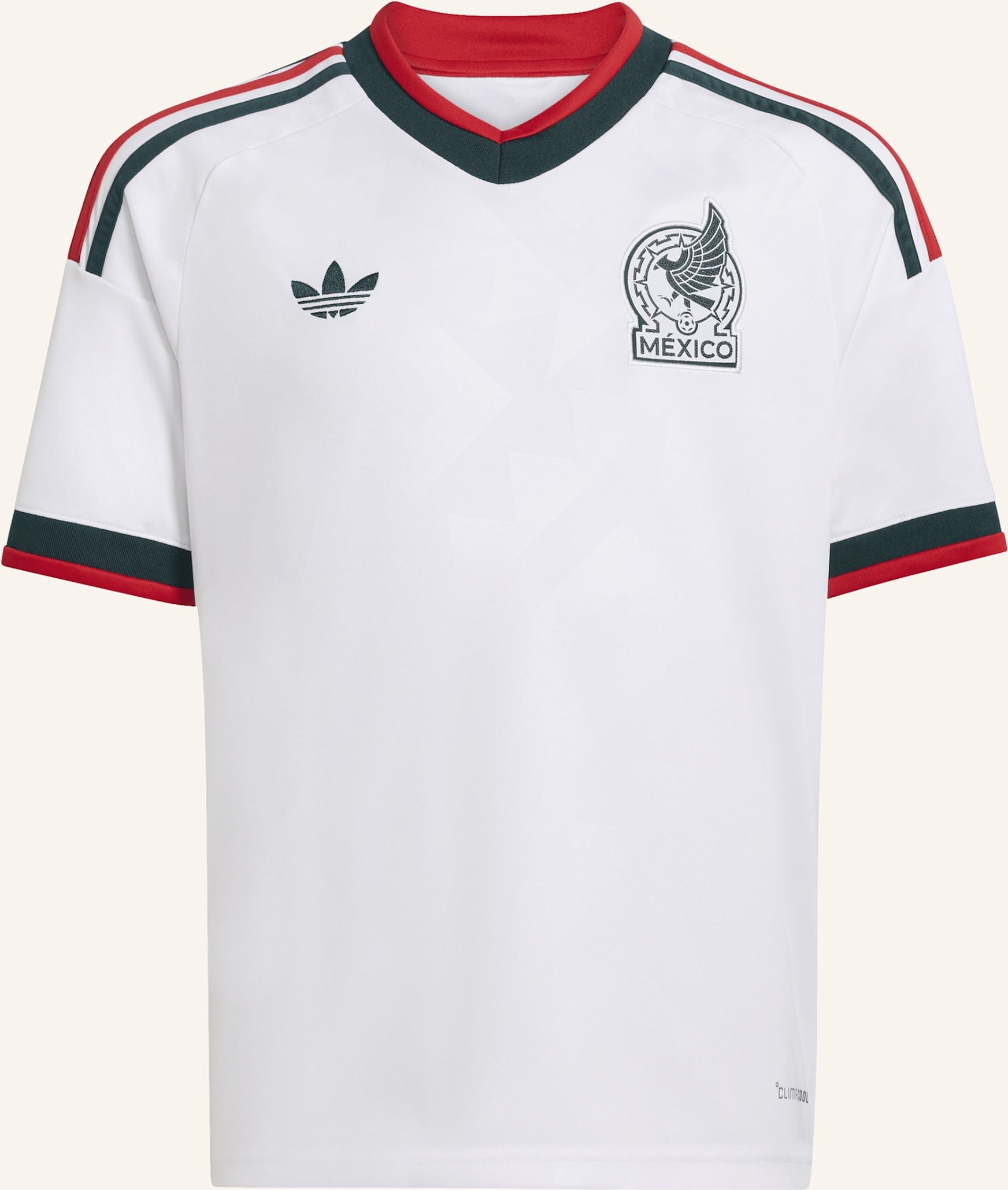 Thumbnail - Adidas Mexiko 26 Kids Auswärtstrikot weiss