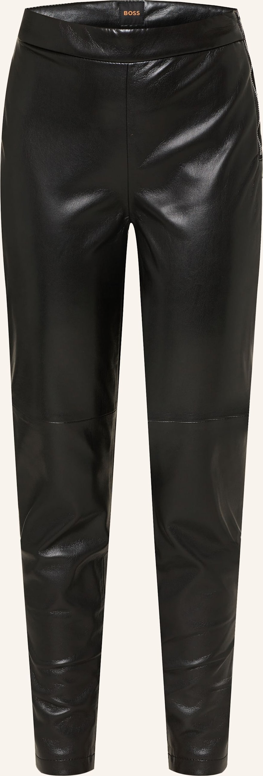 Boss Leggings Taskin In Lederoptik schwarz