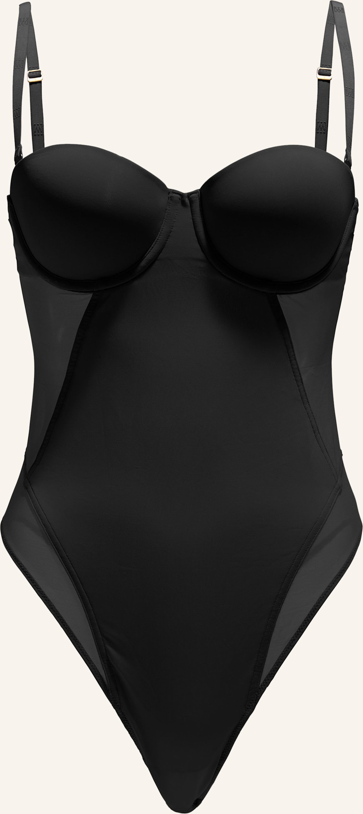 Wolford Bodies Ohne Cups Microfibre Light Shape Body schwarz