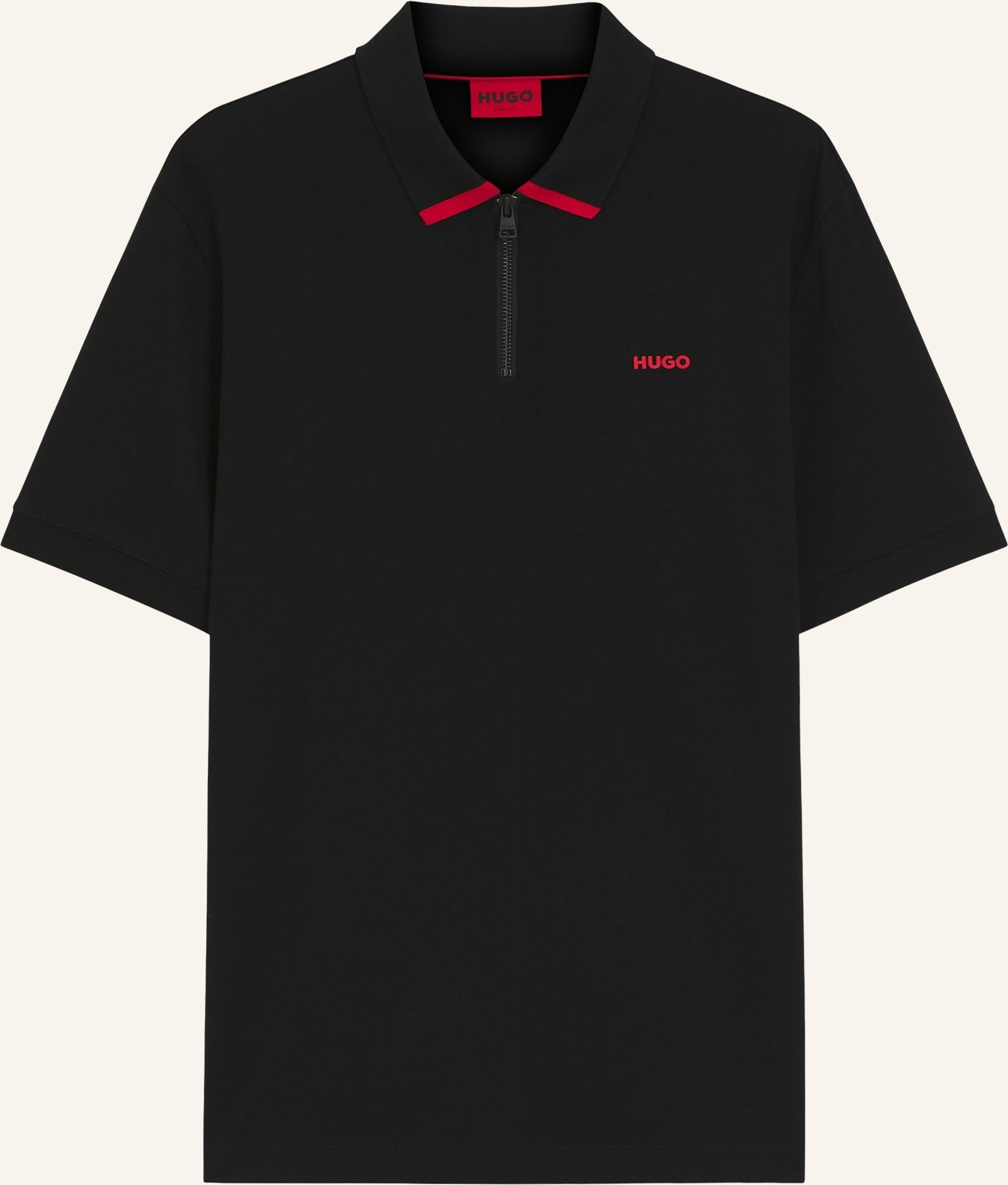 Hugo Jersey-Poloshirt Dalomino Regular Fit schwarz