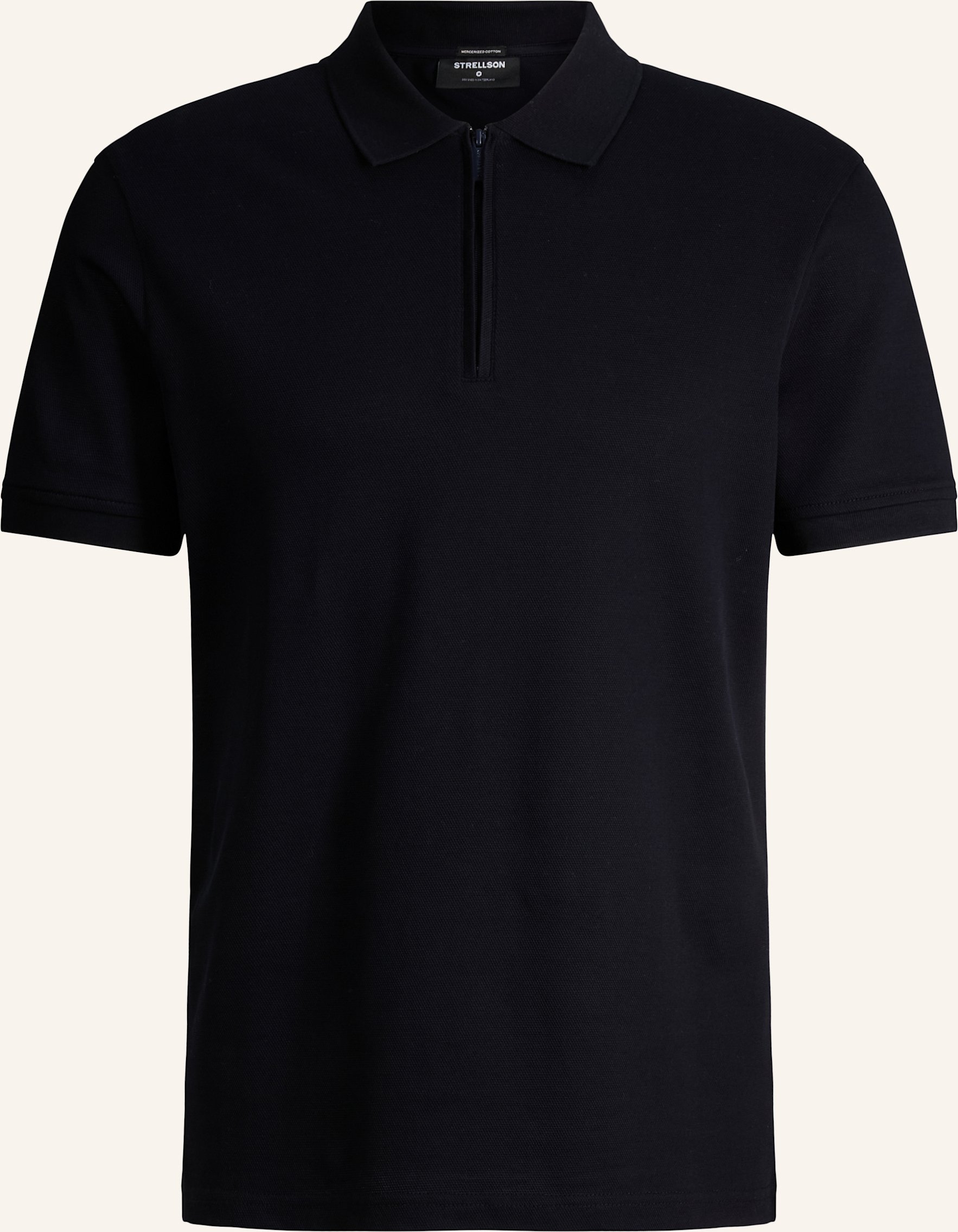 Strellson Zip-Poloshirt Piro blau