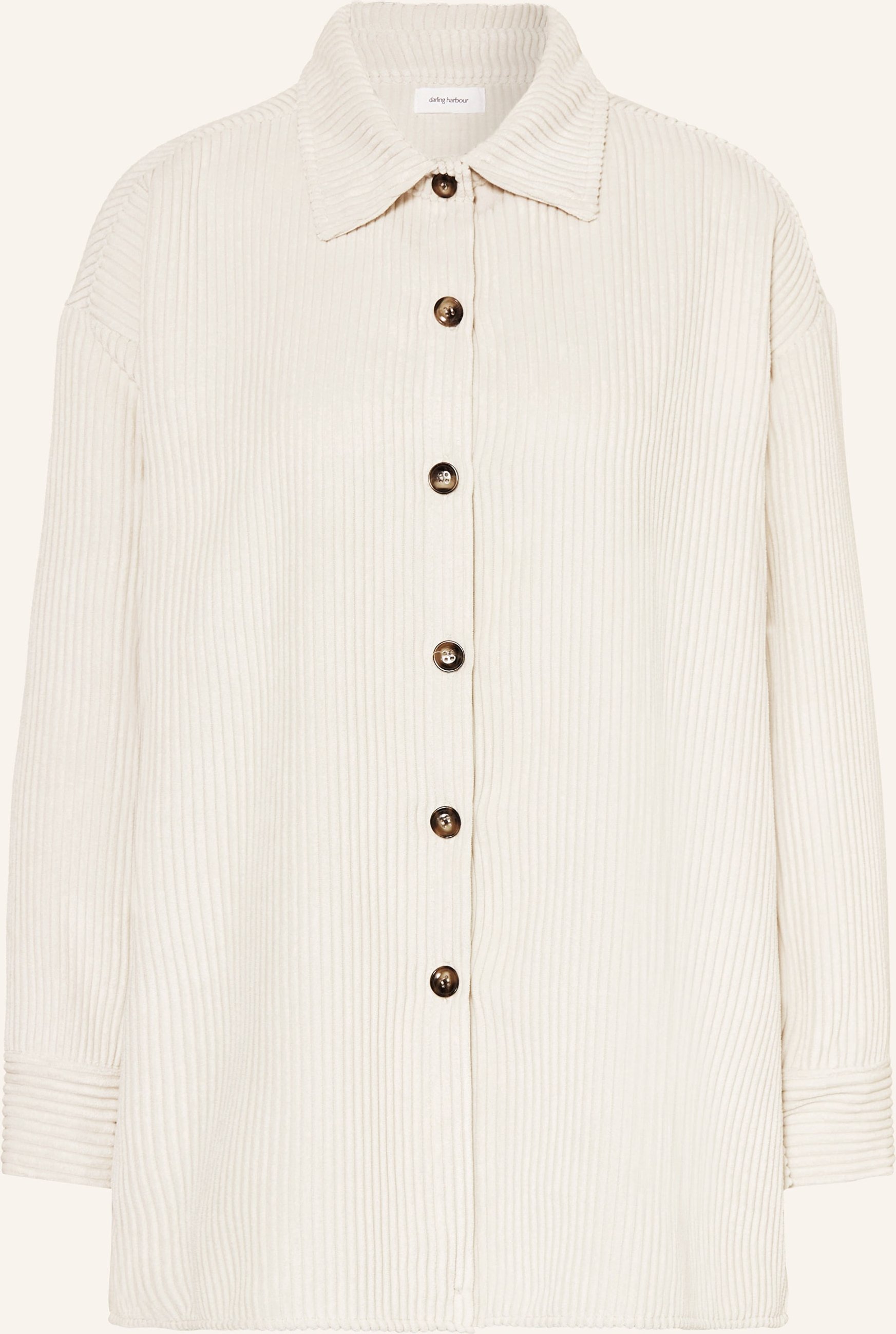 Darling Harbour Hemdbluse Aus Cord beige