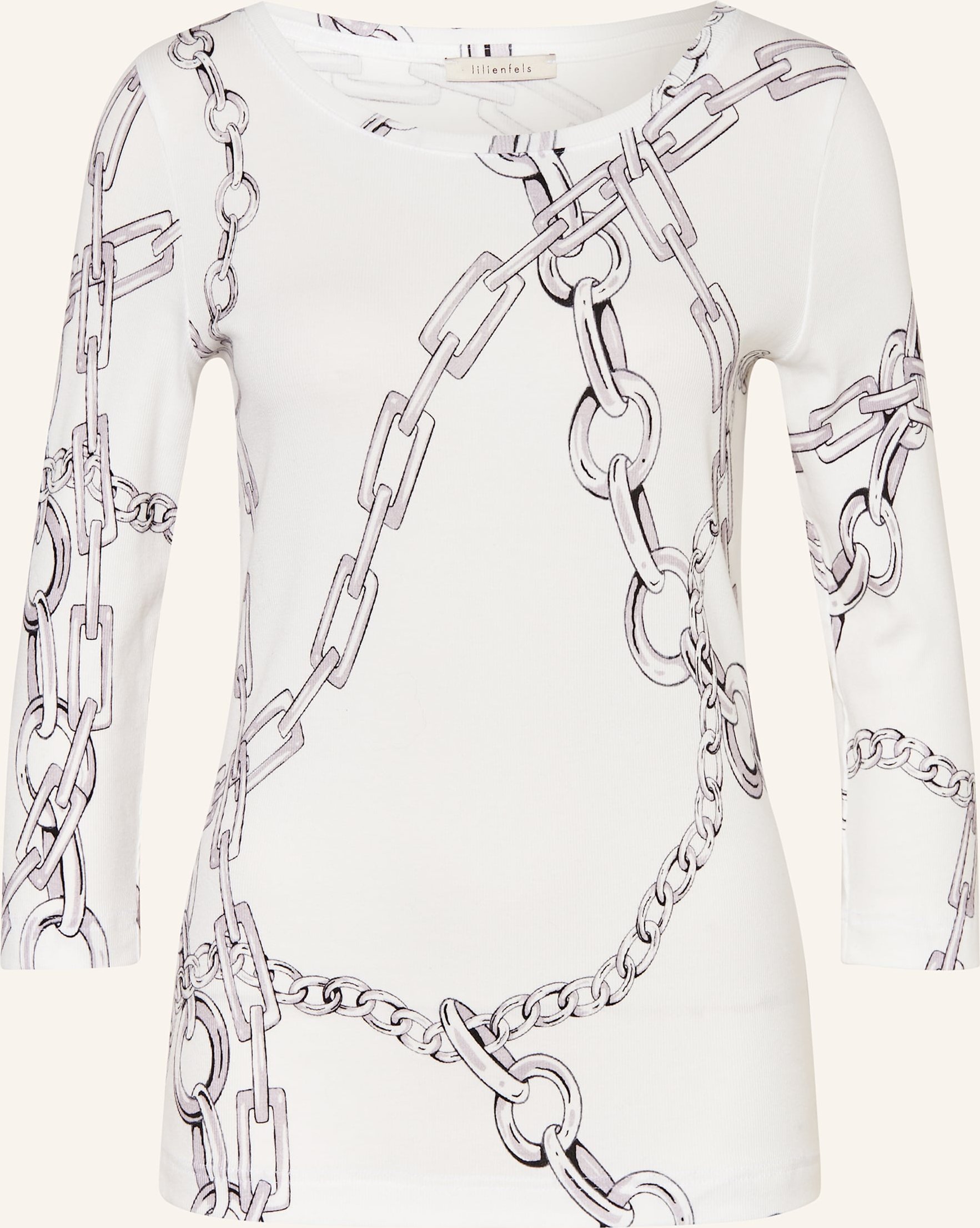 Lilienfels Shirt Mit 3/4-Arm weiss
