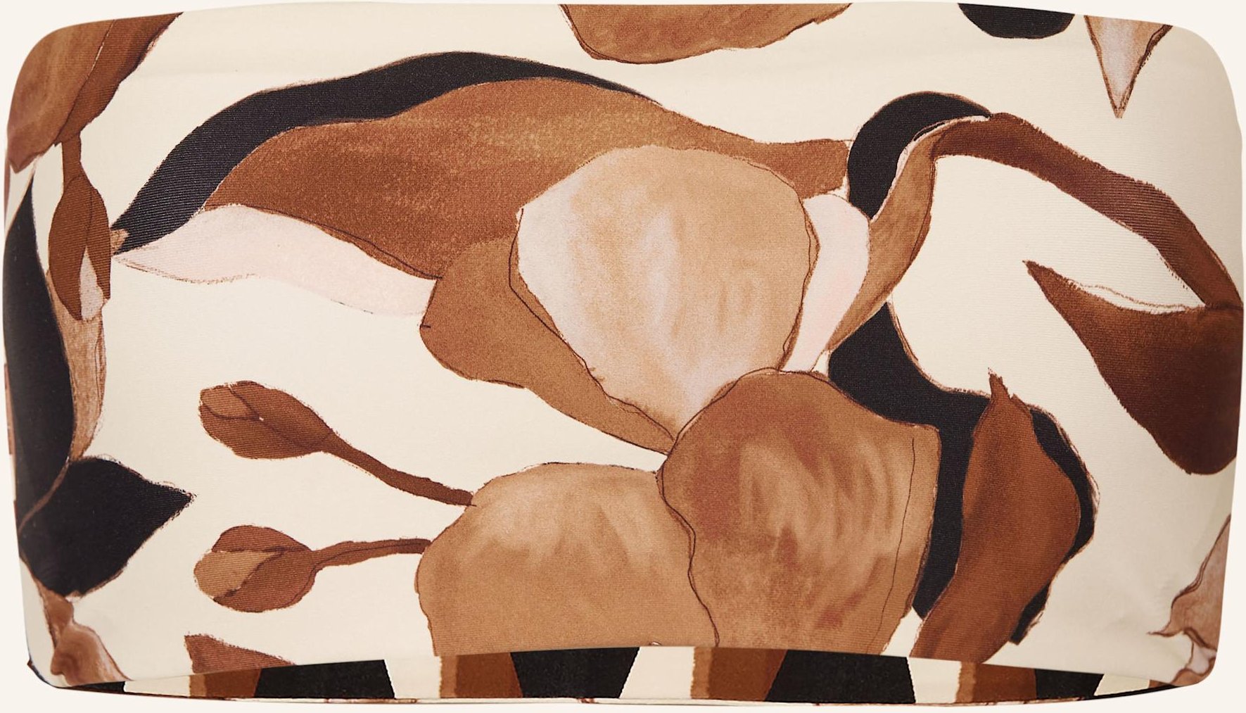 Seafolly Bandeau-Bikini-Top Secret Garden Zum Wenden schwarz