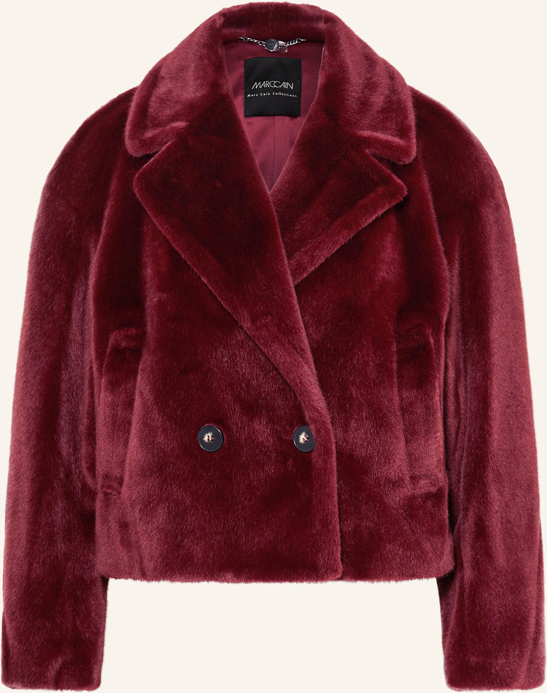 Thumbnail - Marc Cain Kunstpelz-Jacke rot