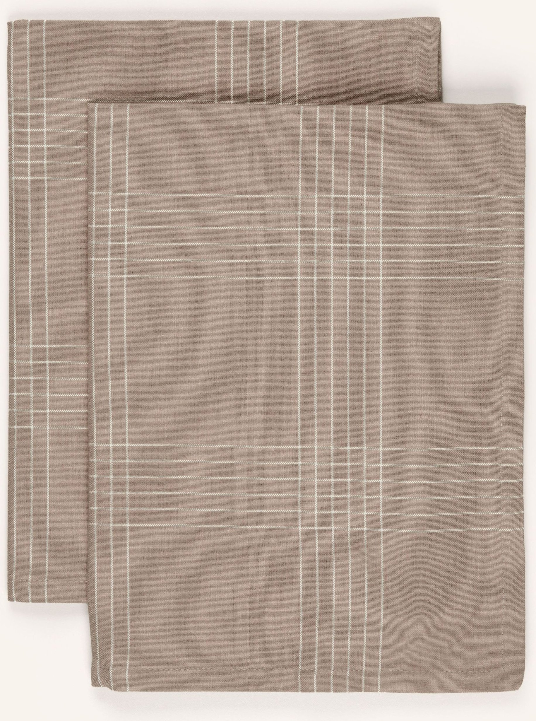 Broste Copenhagen 2er-Set Geschirrtücher Rud grau