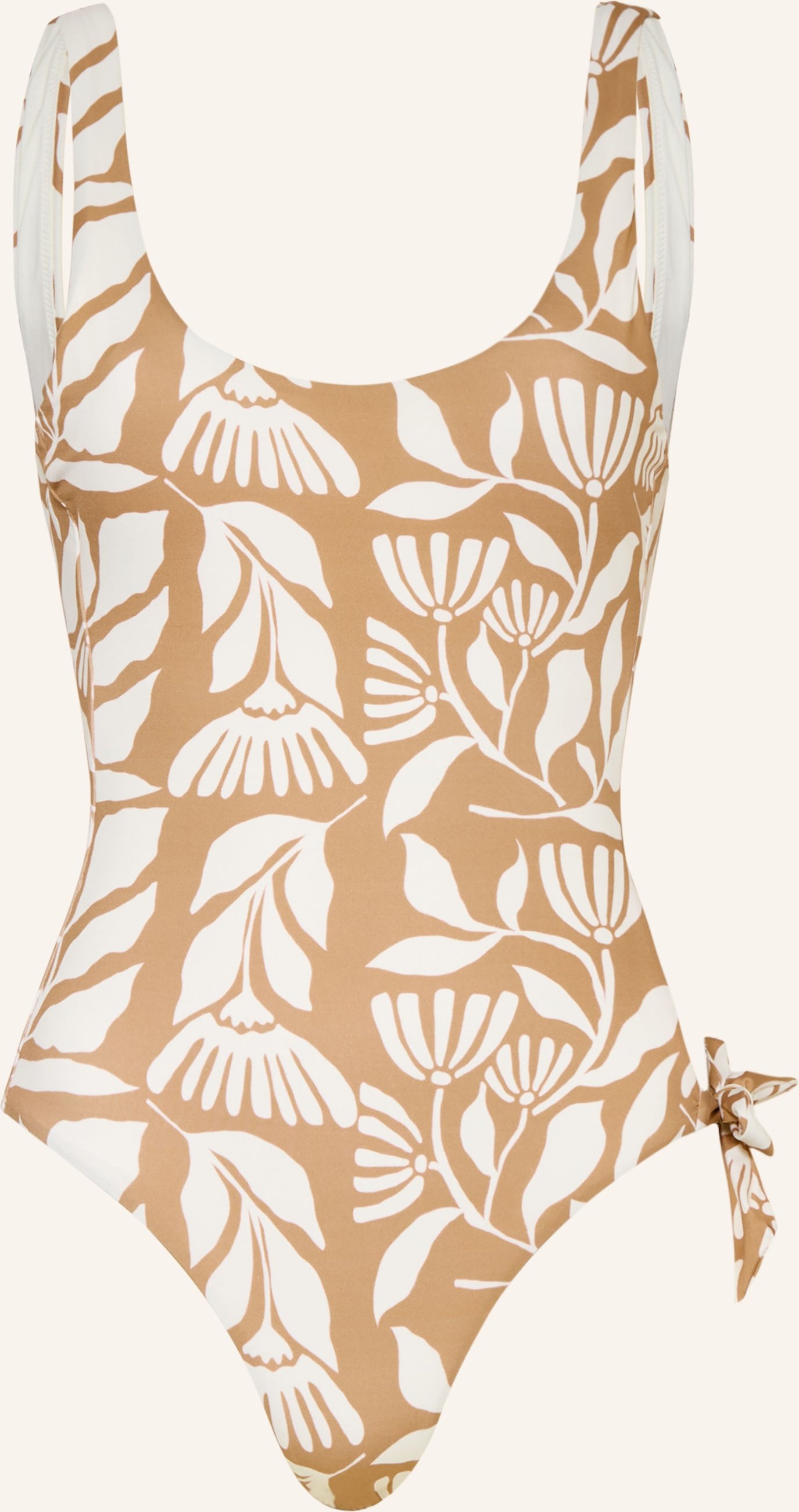 Watercult Badeanzug Coastal Bohemia Mit Cut-Out beige