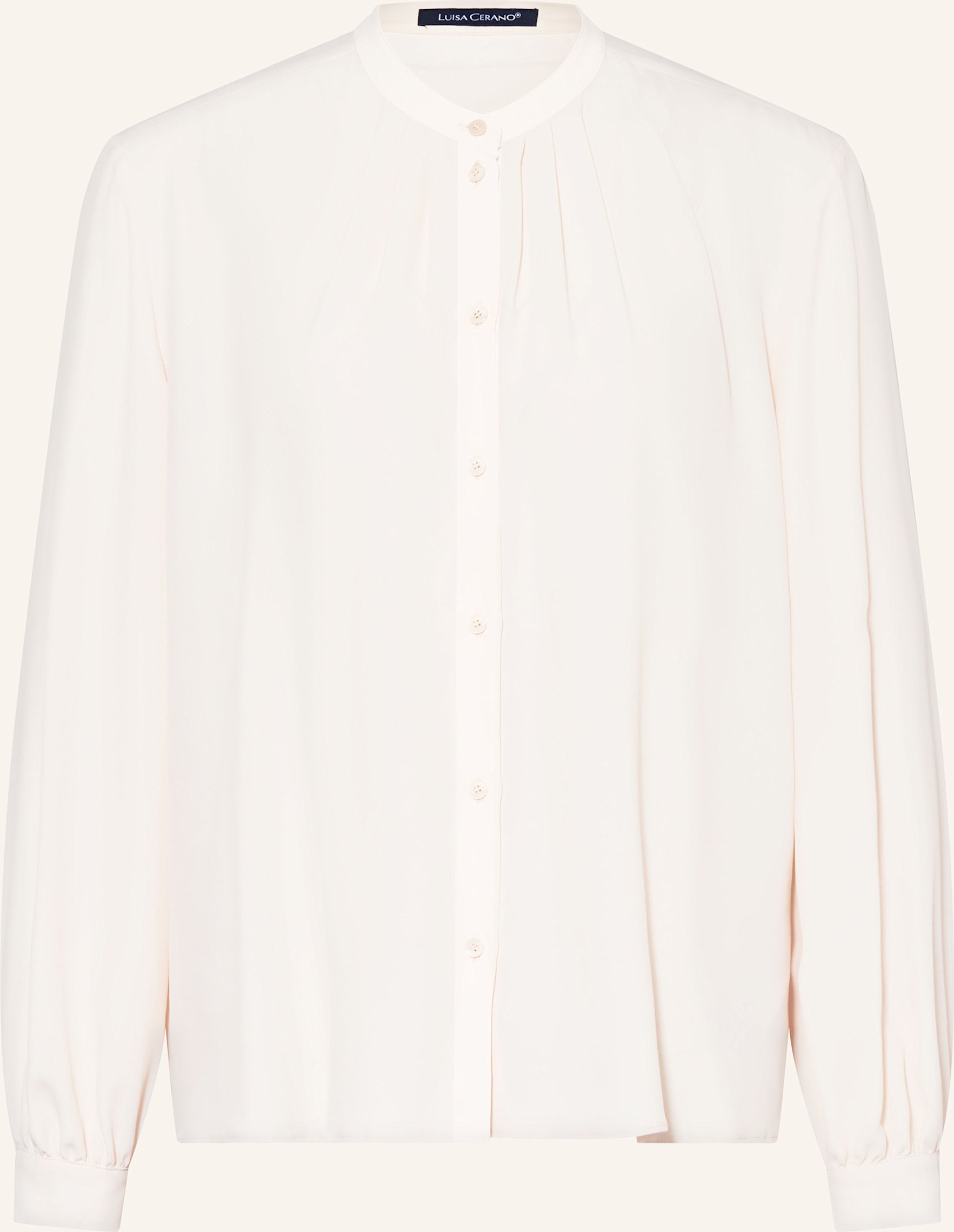 Luisa Cerano Bluse Mit Seide weiss