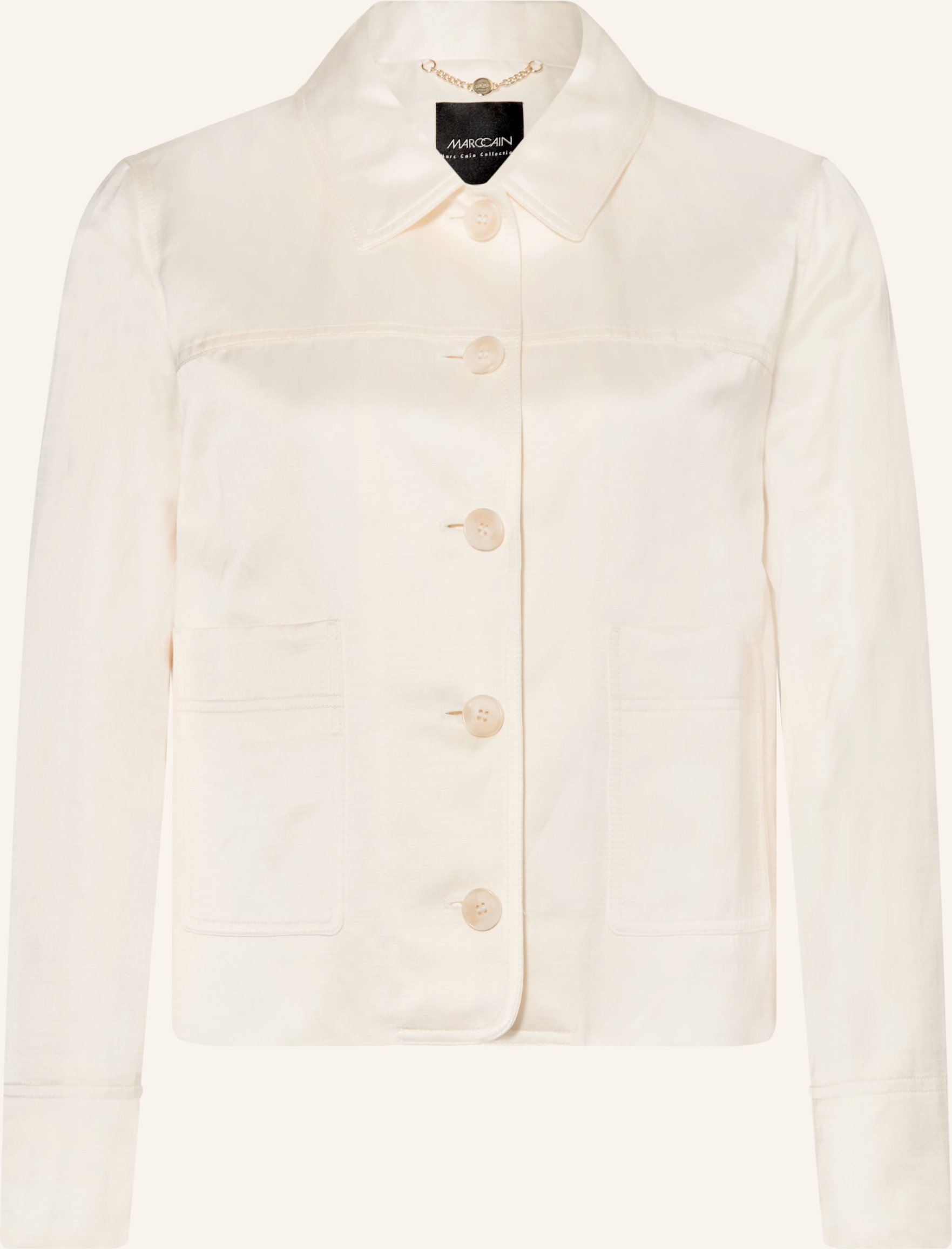 Marc Cain Kastenjacke Mit Leinen weiss
