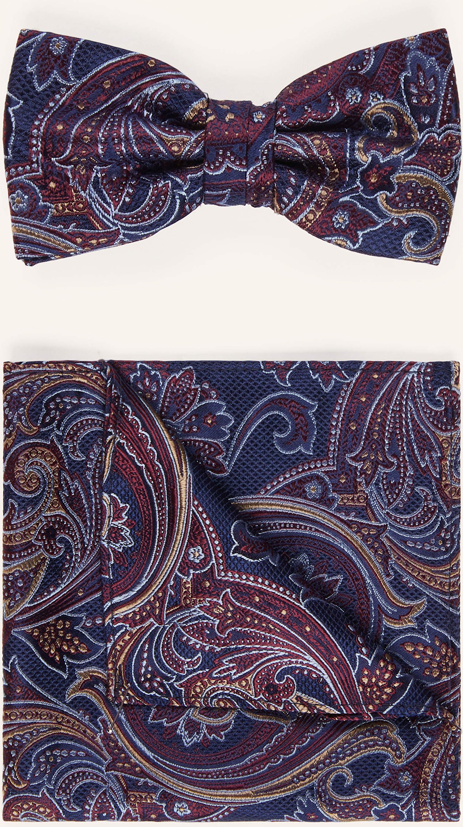 Paul Set: Fliege Und Einstecktuch rot