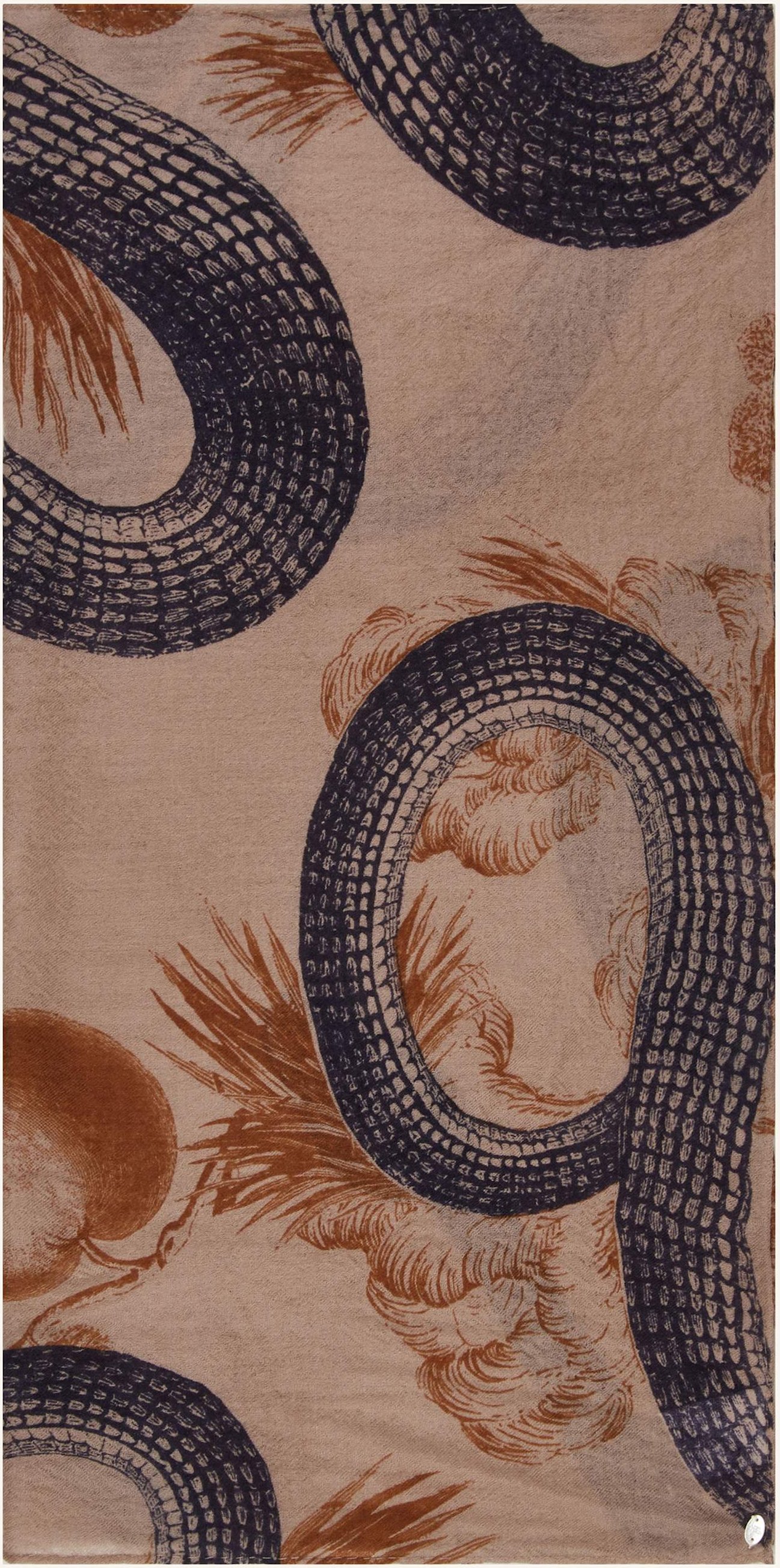 Friendly Hunting Cashmere-Tuch Felted Garden Of Eden beige