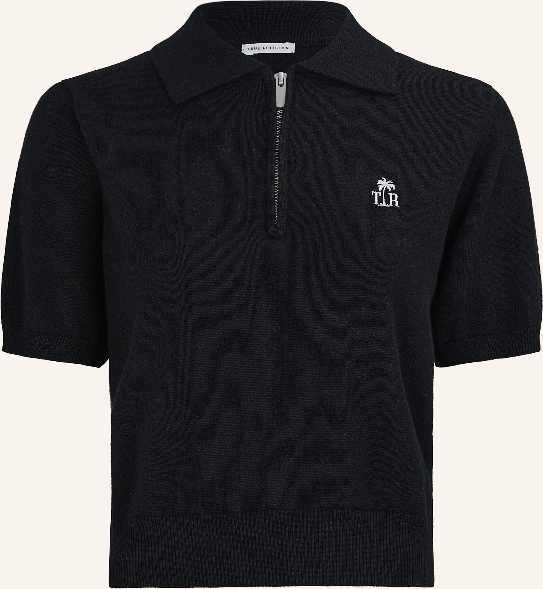 True Religion Poloshirt schwarz