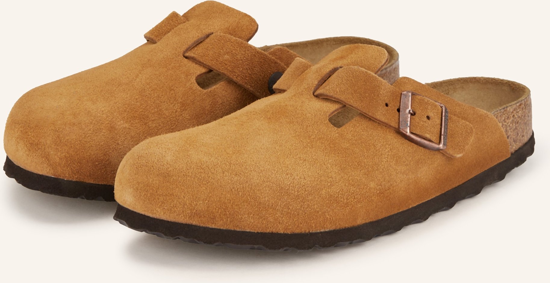 Birkenstock Pantoletten Boston braun
