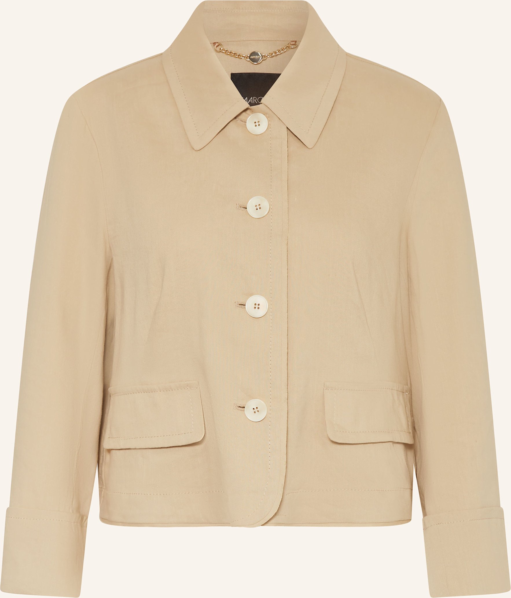 Marc Cain Kastenjacke Mit Leinen beige