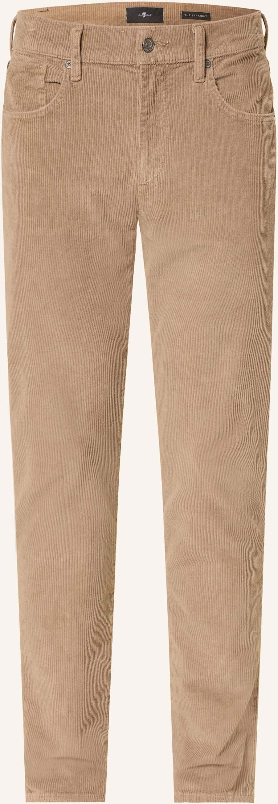 7 For All Mankind Cordhose The Straight Regular Fit beige