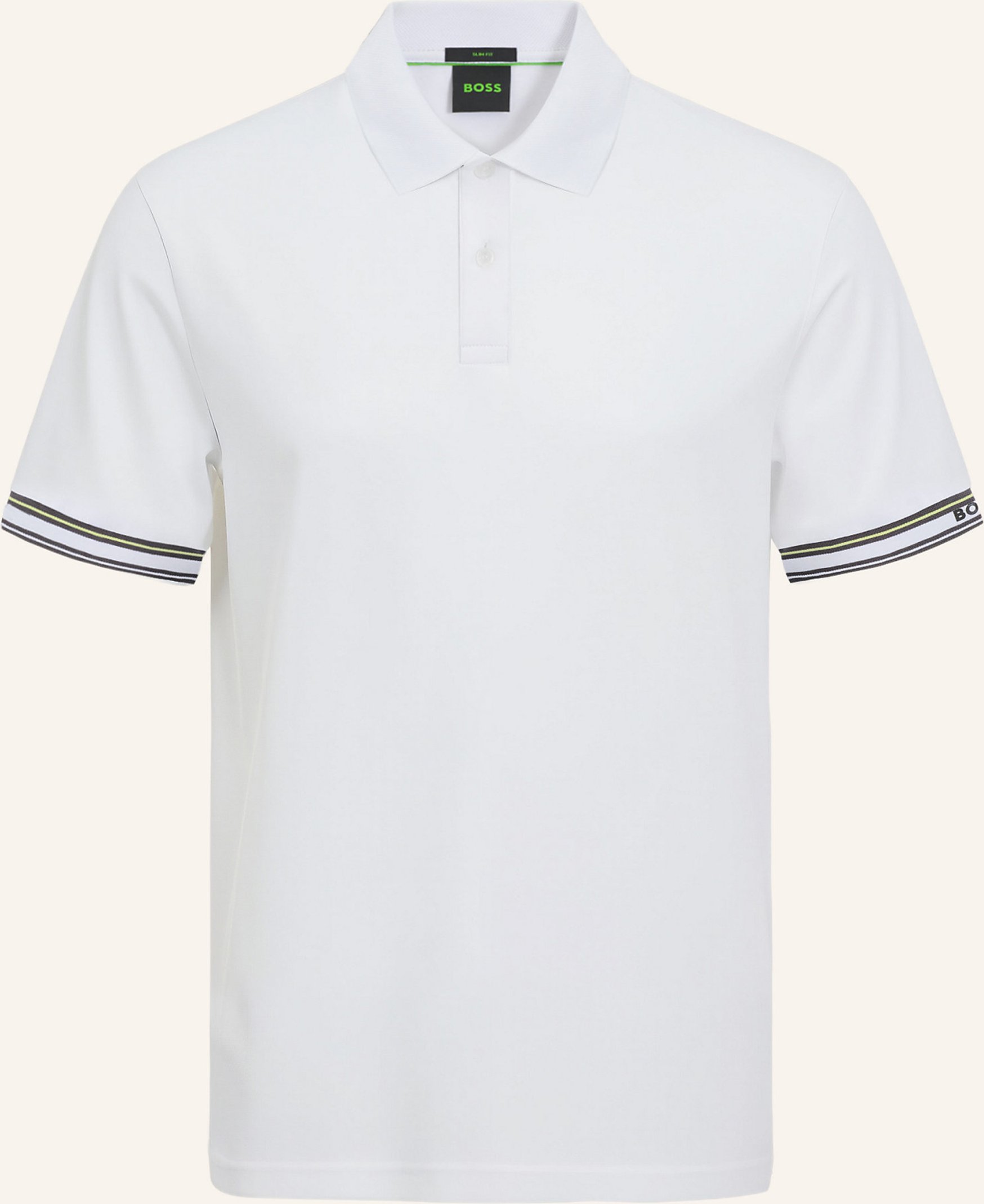 Boss Poloshirt Polo Zone Slim Fit weiss