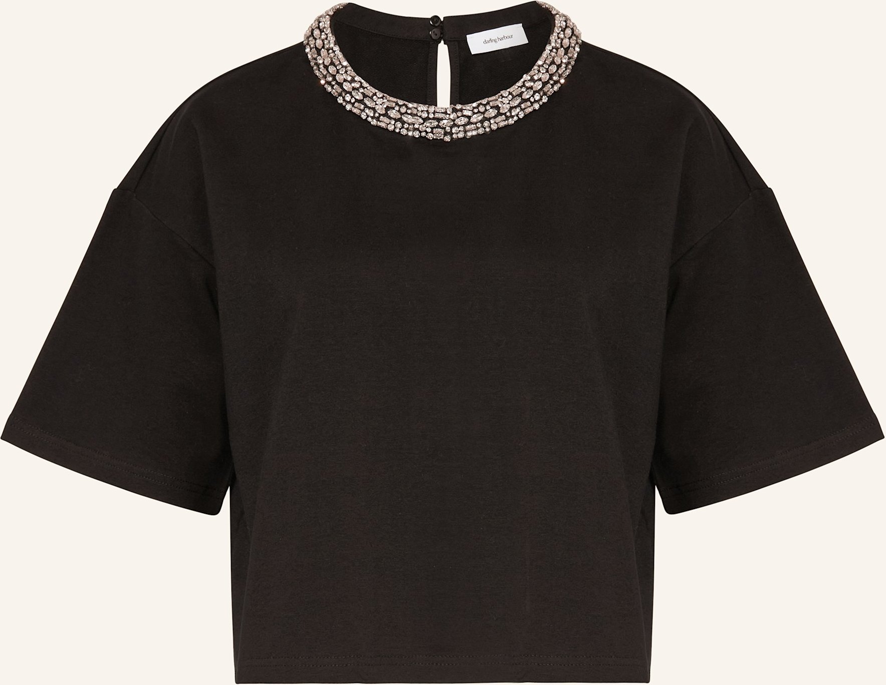 Darling Harbour T-Shirt Mit Schmucksteinen schwarz
