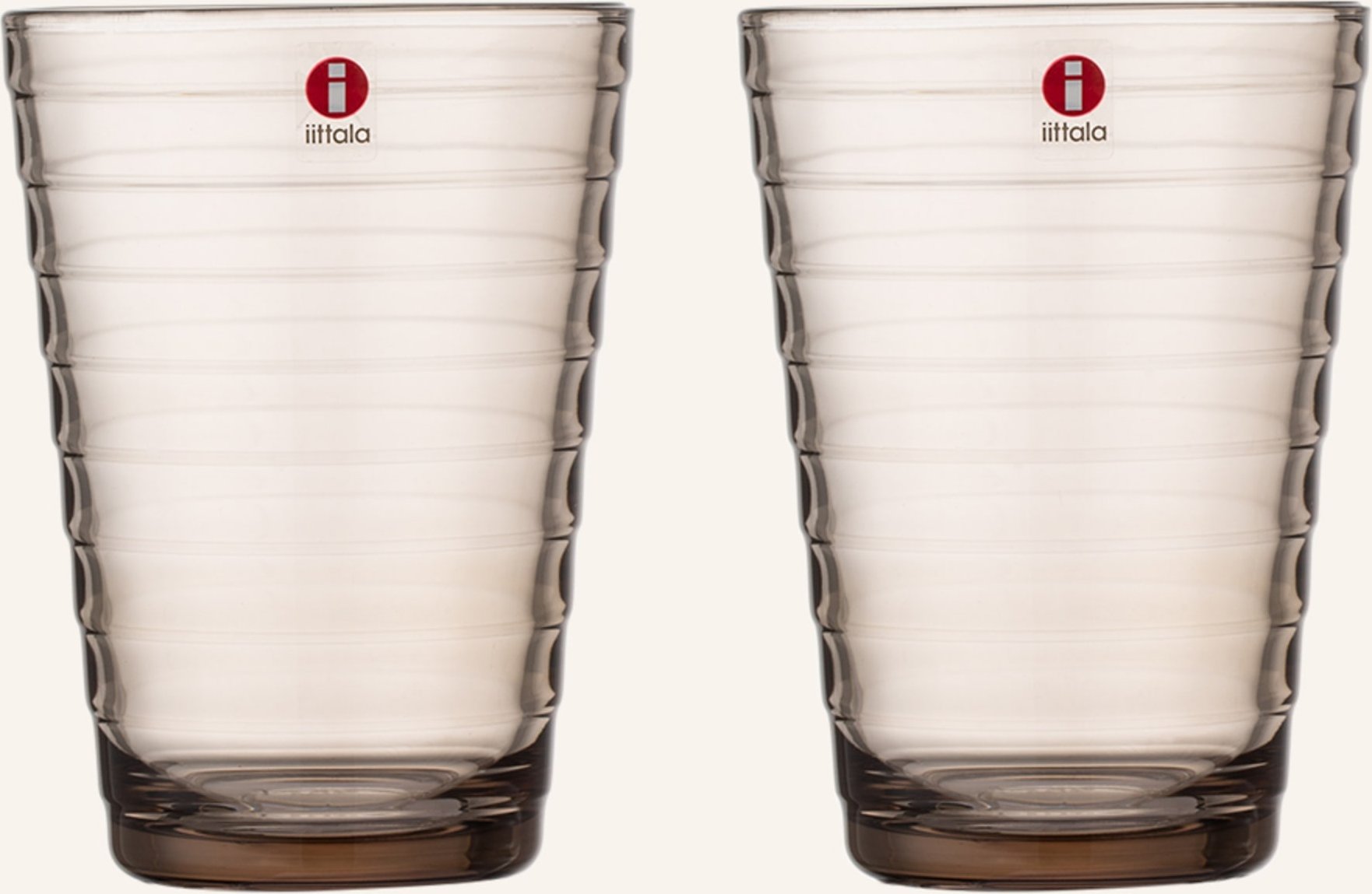 Iittala 2er-Set Trinkgläser Aino Aalto beige