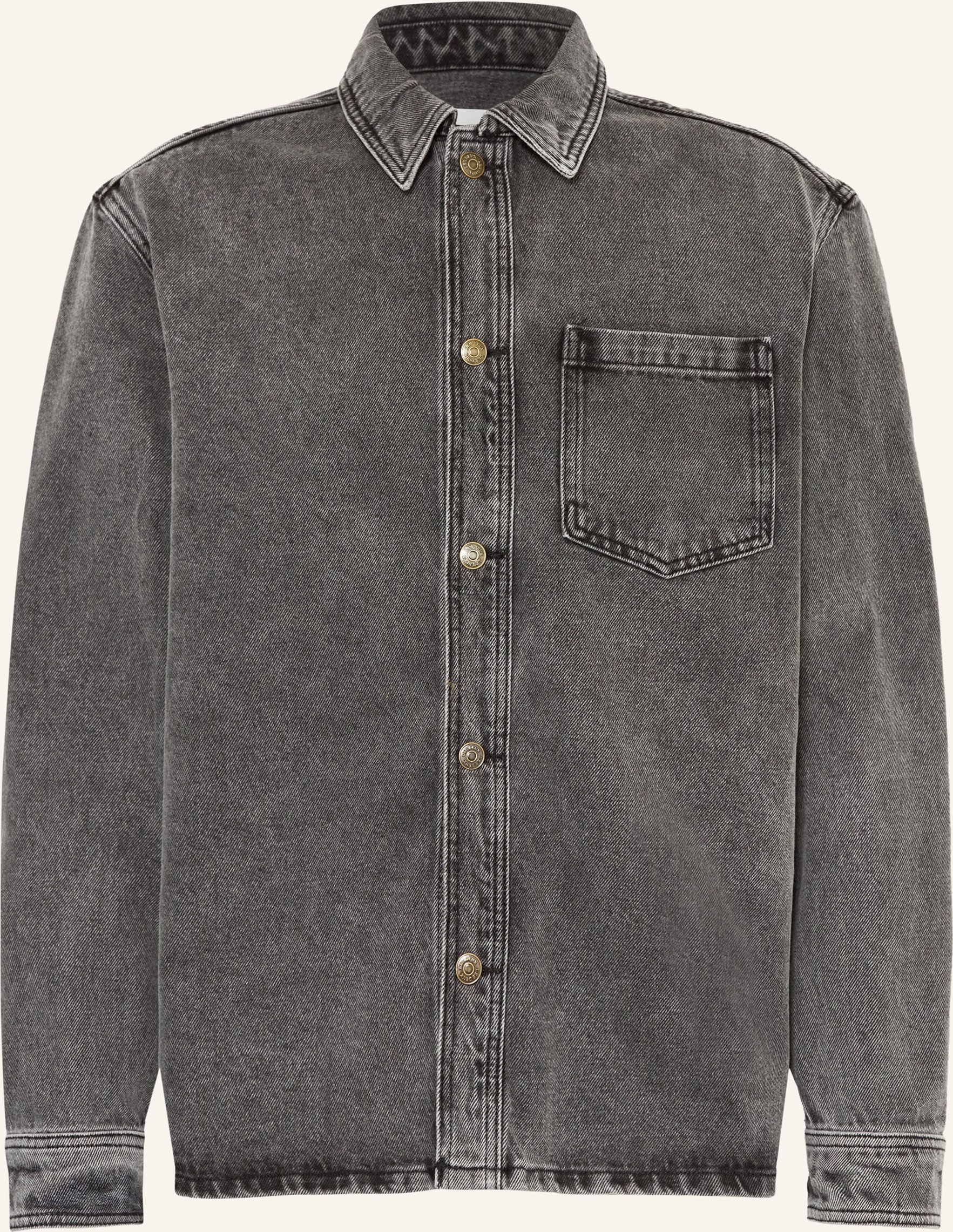 Les Deux Jeans-Overshirt Loan grau