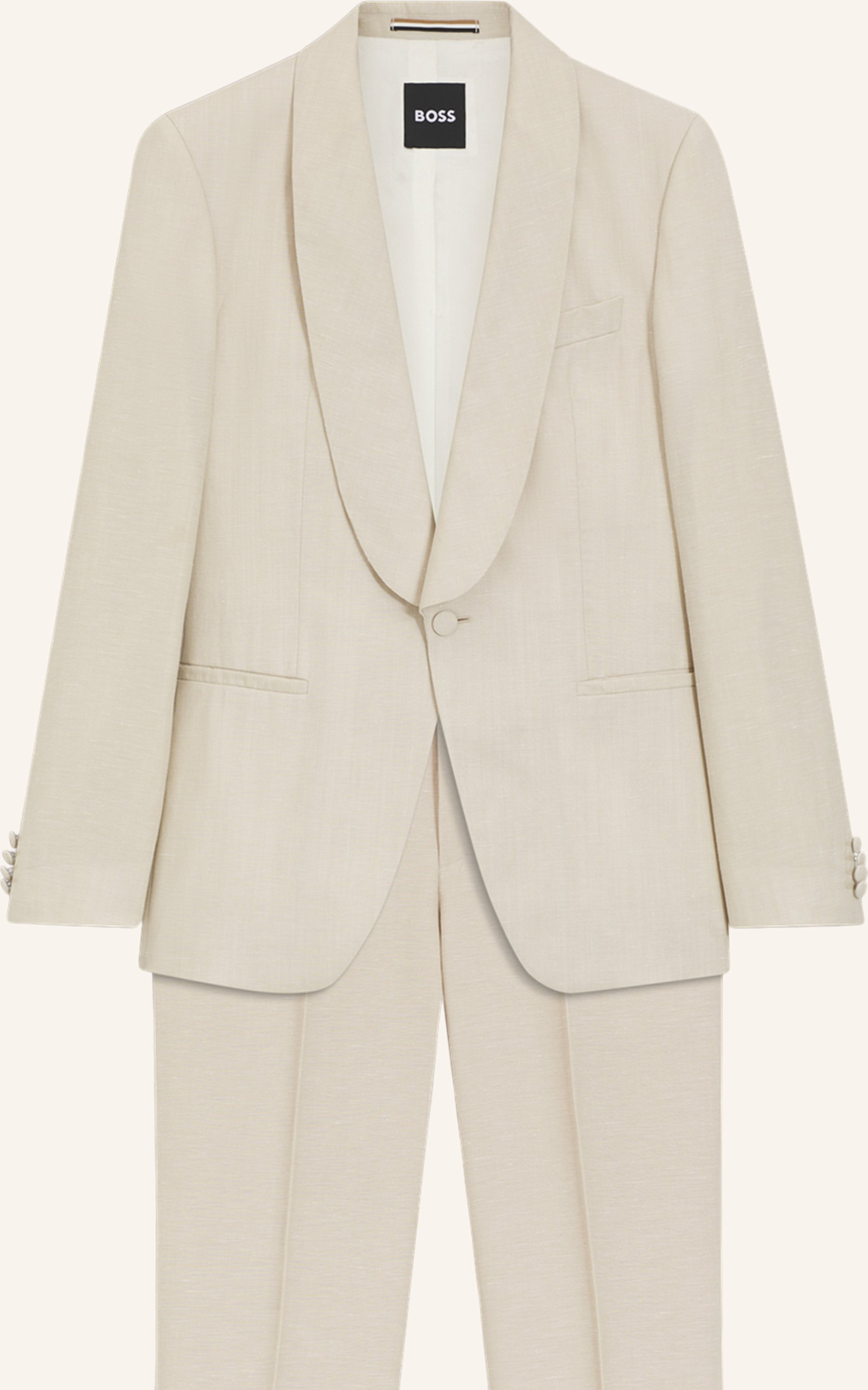 Boss Business Anzug H-Huge-2pcs-Tux-262 Slim Fit beige