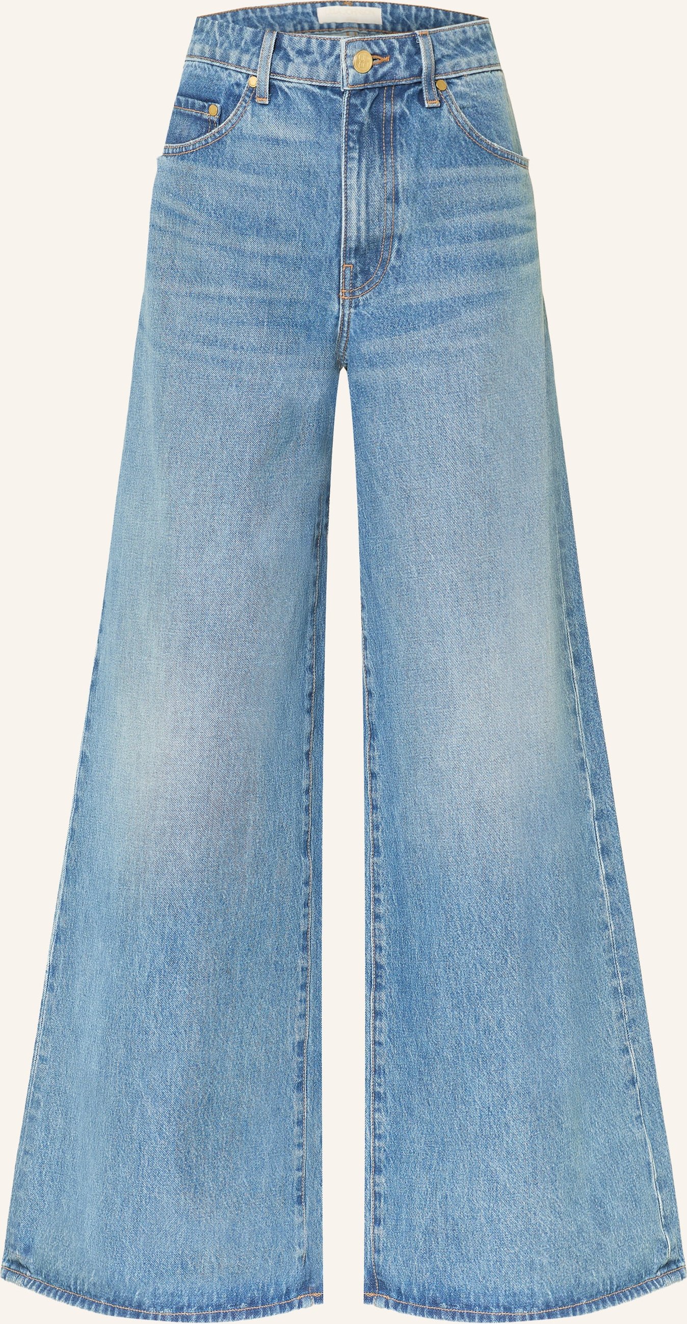 Ulla Johnson Wide Leg Jeans Zephyr blau
