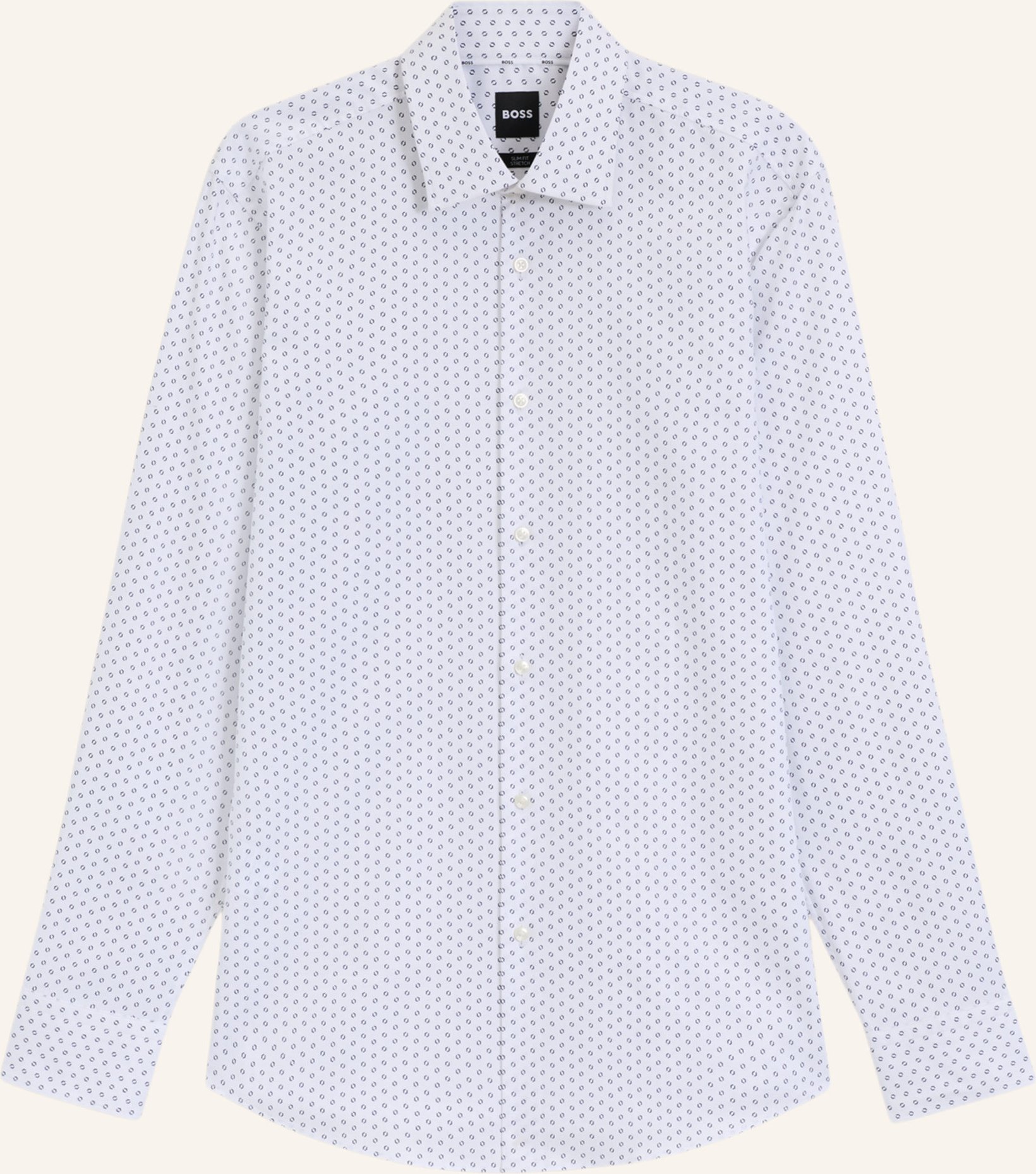 Boss Business Hemd H-Hank-Kent-c1-214 Slim Fit weiss