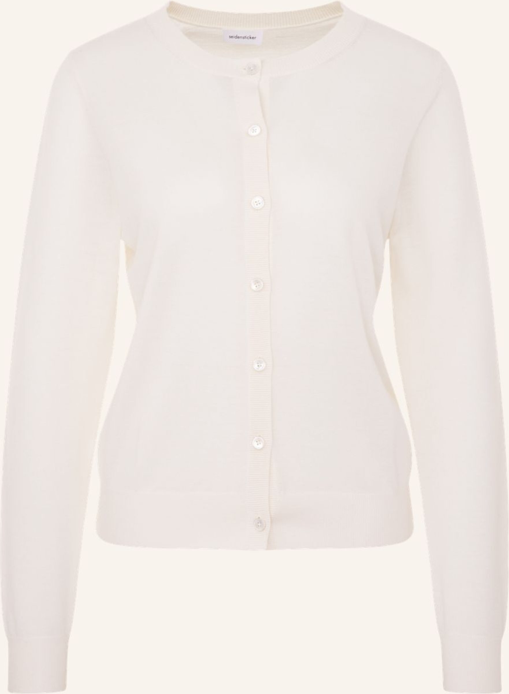 Seidensticker , Strick-Jacke, Cardigan weiss