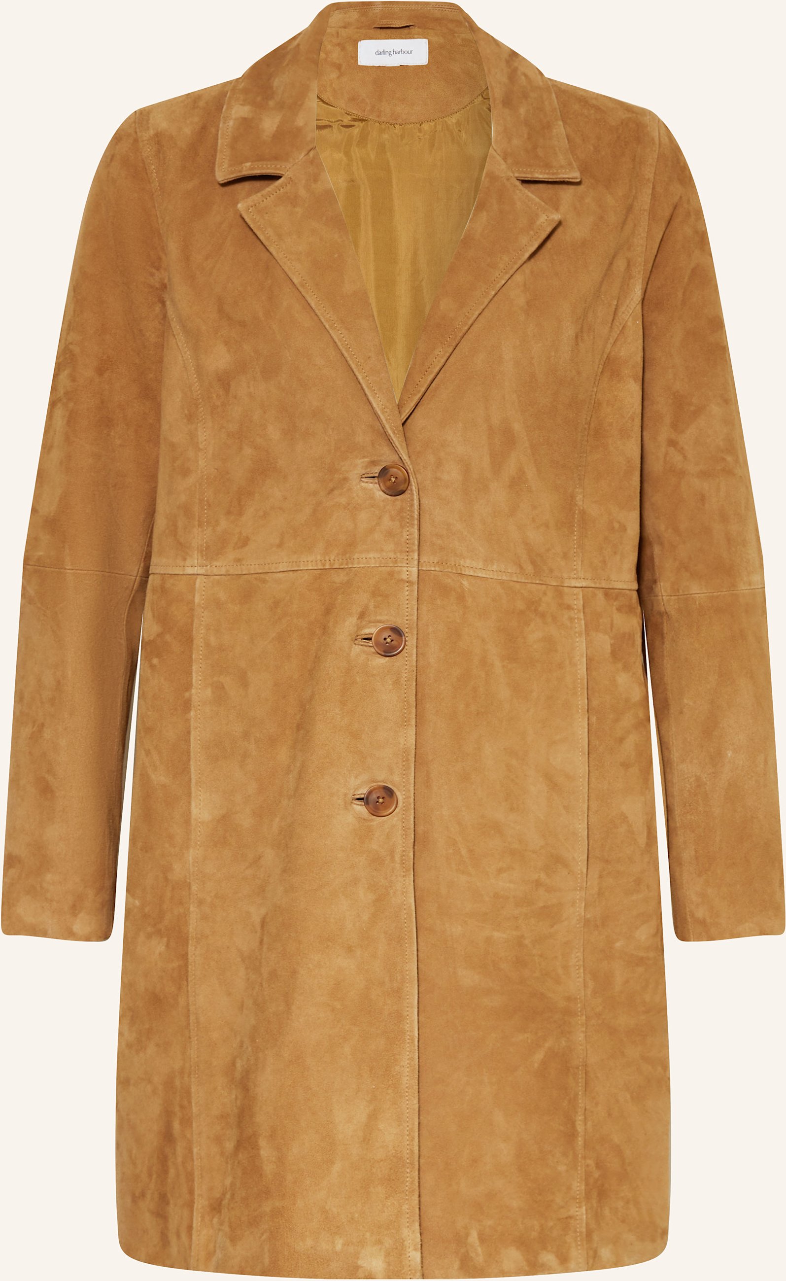 Darling Harbour Ledermantel braun